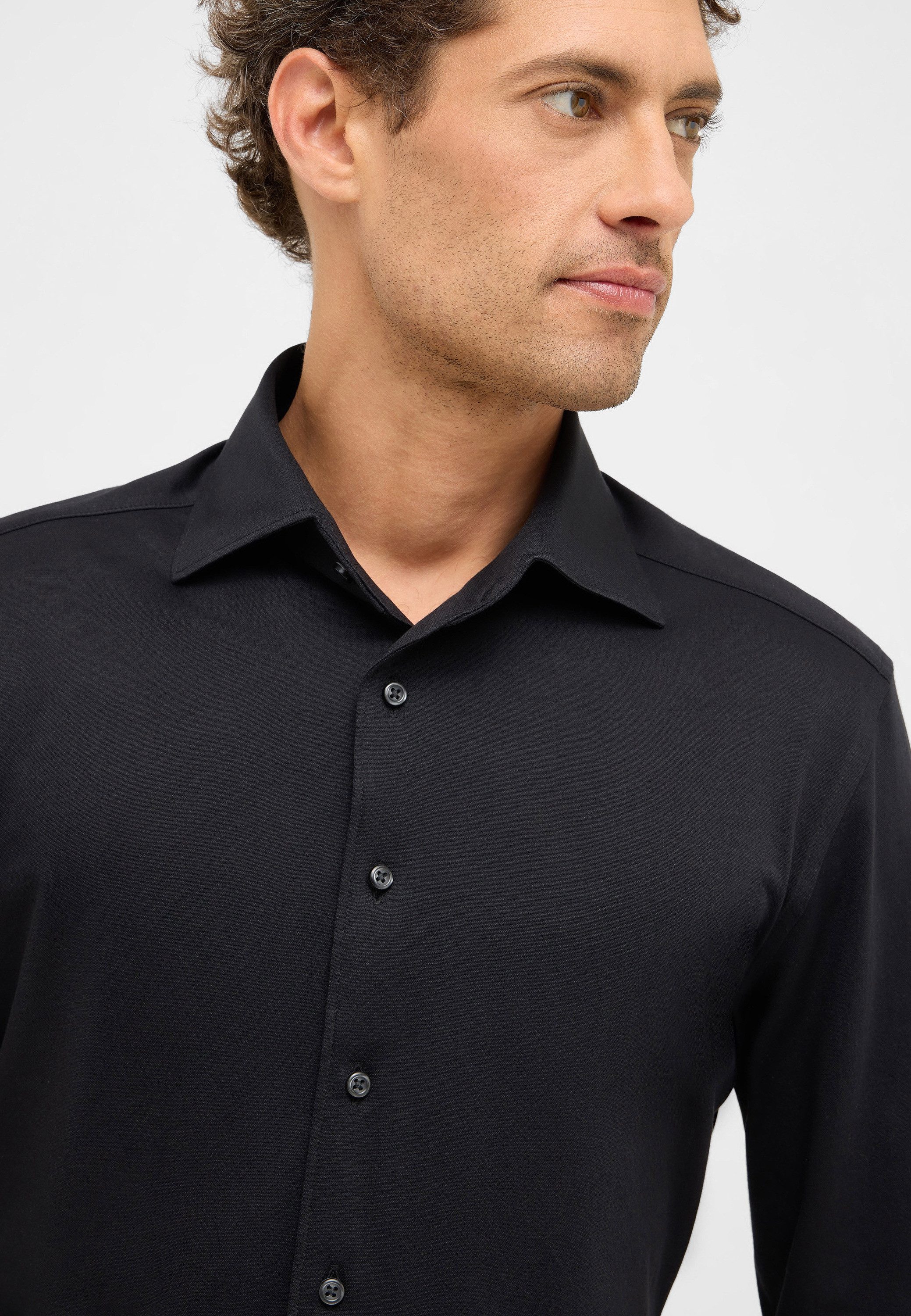 Eterna Overhemd met lange mouwen Slim fit NON IRON (strijkvrij)
