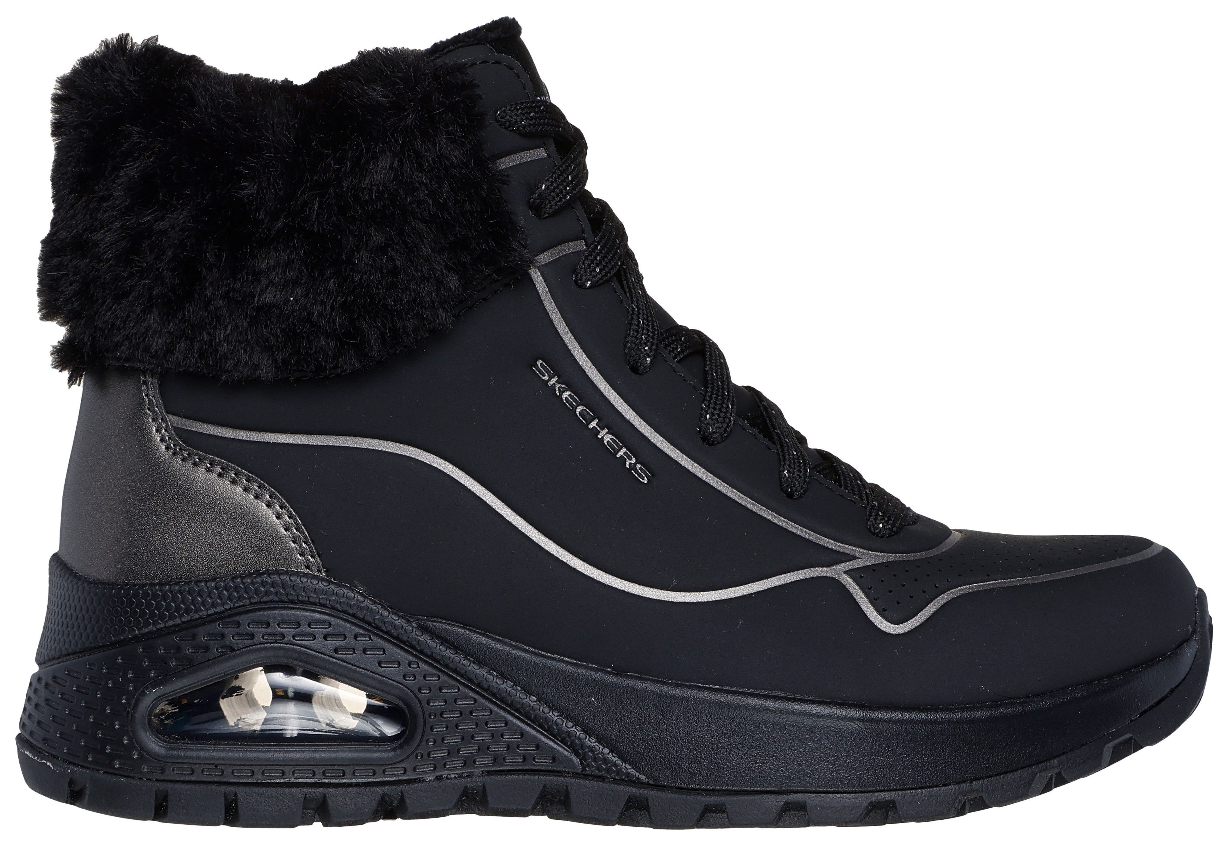 Skechers Sneakers met sleehak UNO Rugged Sneakers, wedge sneakers, winterlaarzen met hoogwaardige demping