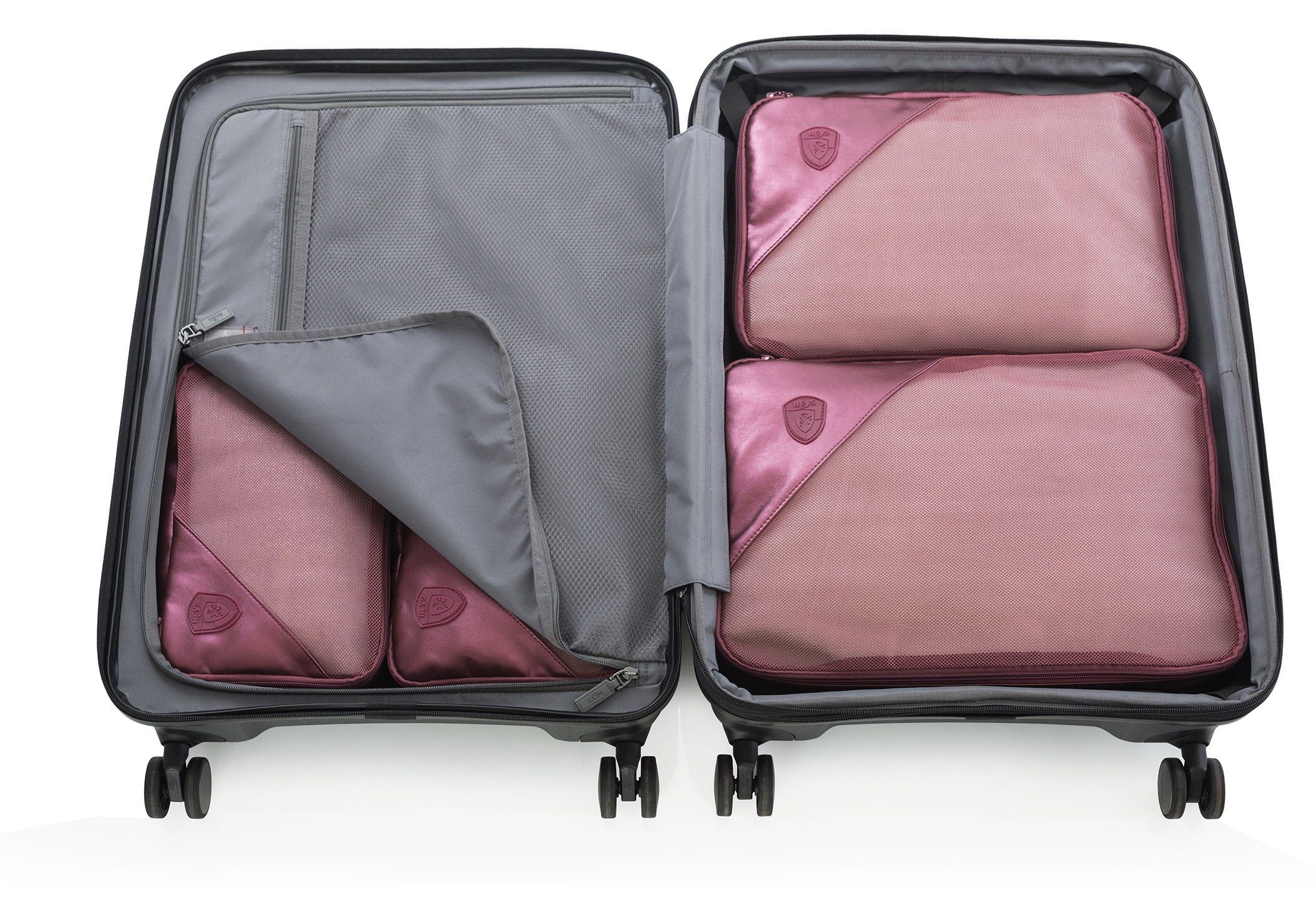 Heys Kofferorganizer Metallic Packing Cube x Joachim Llambi bagagecube pakcube kledingtas (set 5-delig Pakket tas set)