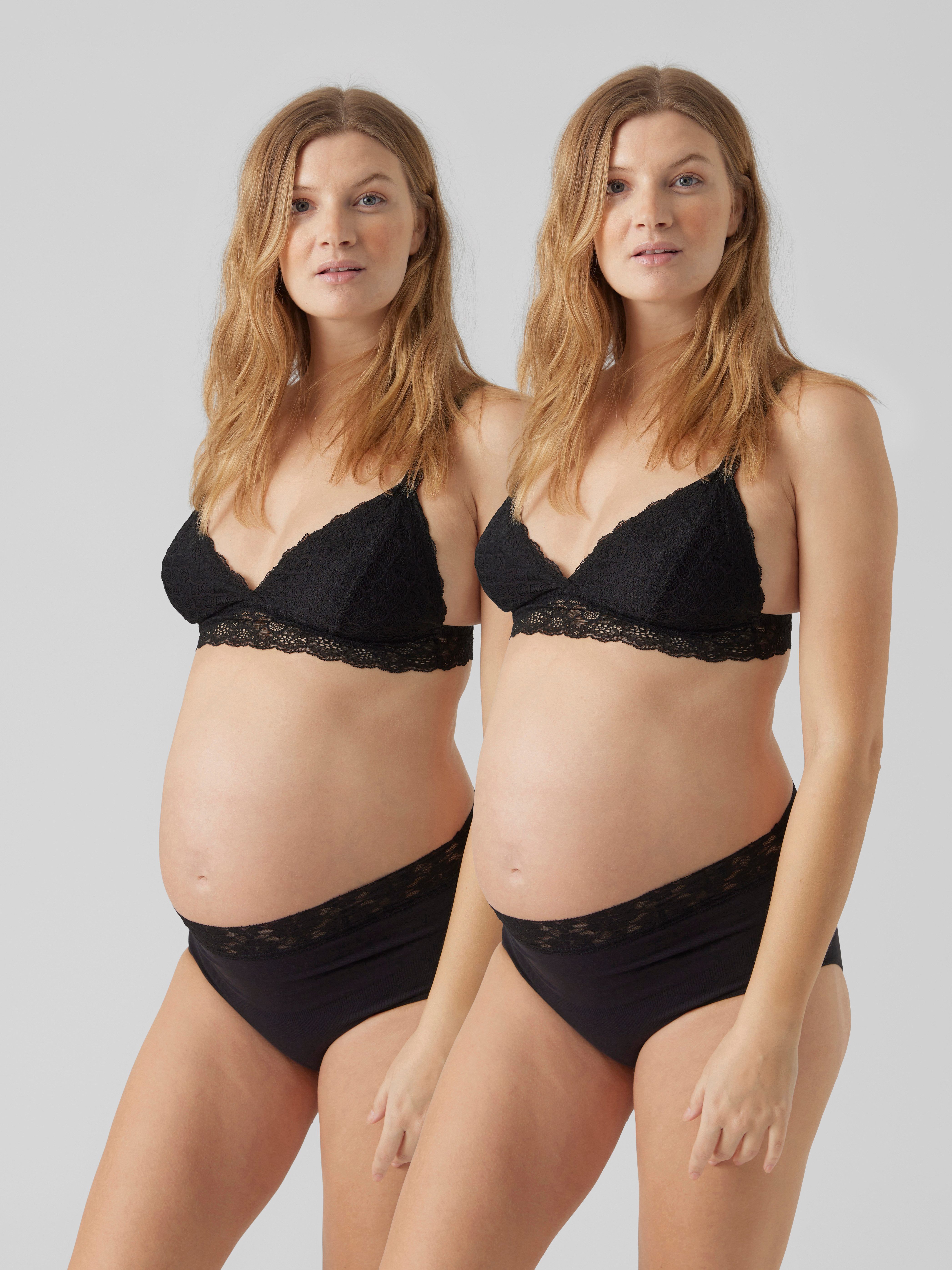 Mamalicious High-waist-hipster MLHEAL HW LACE PANTIES 2-P NOOS (set, 2 stuks)