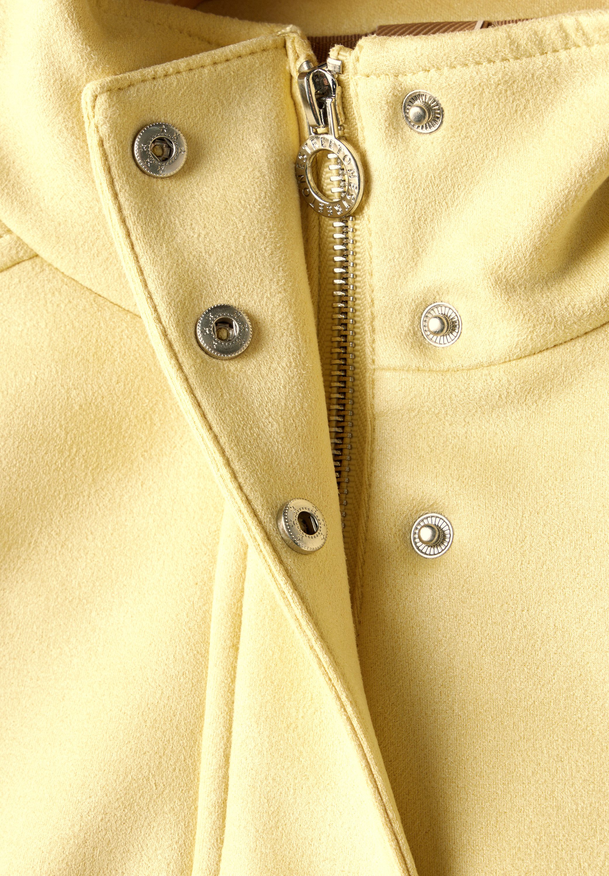 STREET ONE Korte blazer Korte jas van velours
