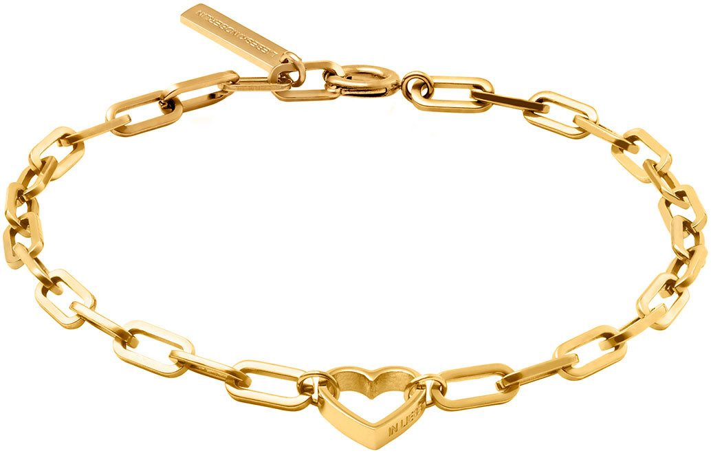 Liebeskind Berlin Armband Sieraad cadeau roestvrijstalen armband hart, LJ-0343-B-20, LJ-0344-B-20 dames armbanden goud(kleur)