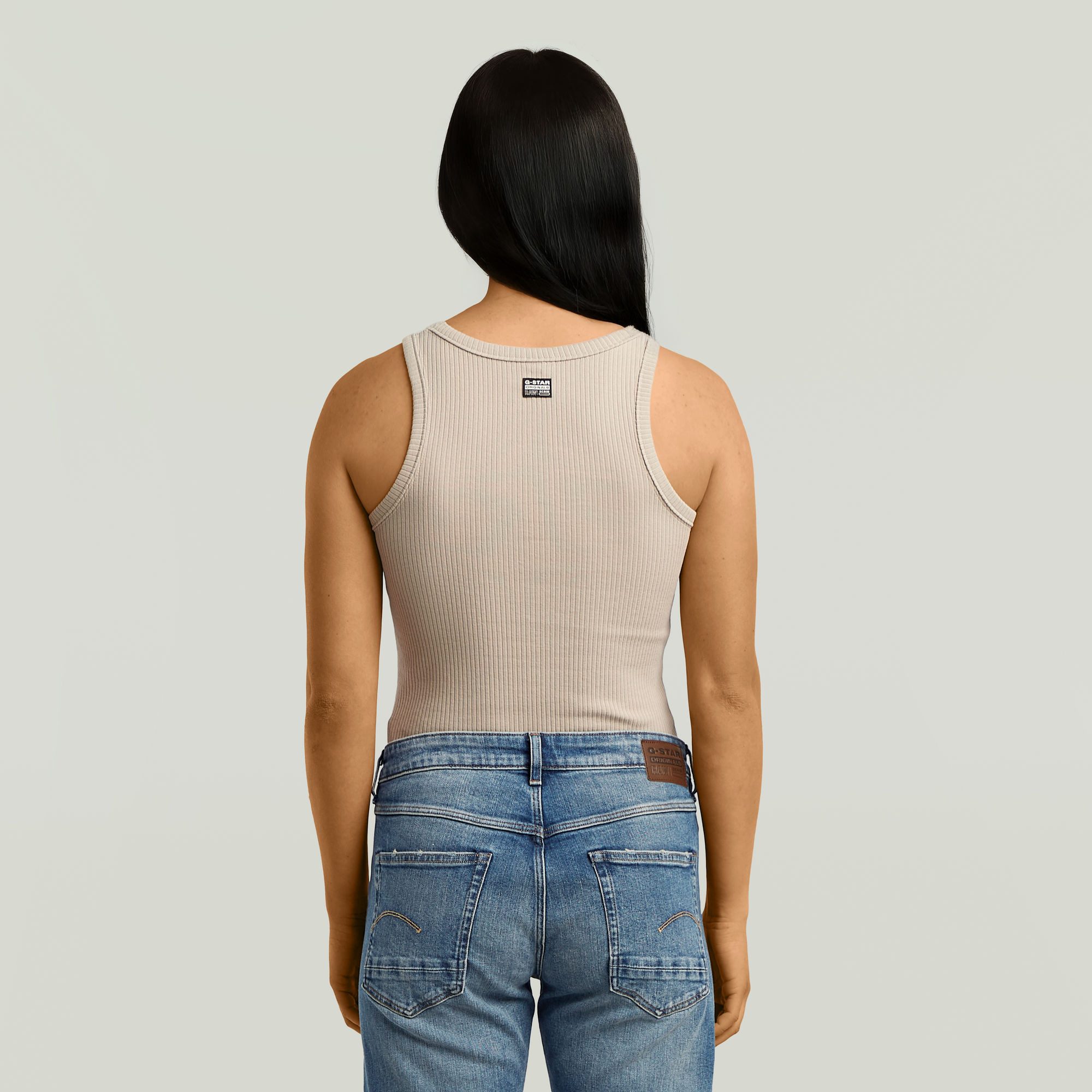 G-Star RAW Tanktop Geribbeld Tanktop