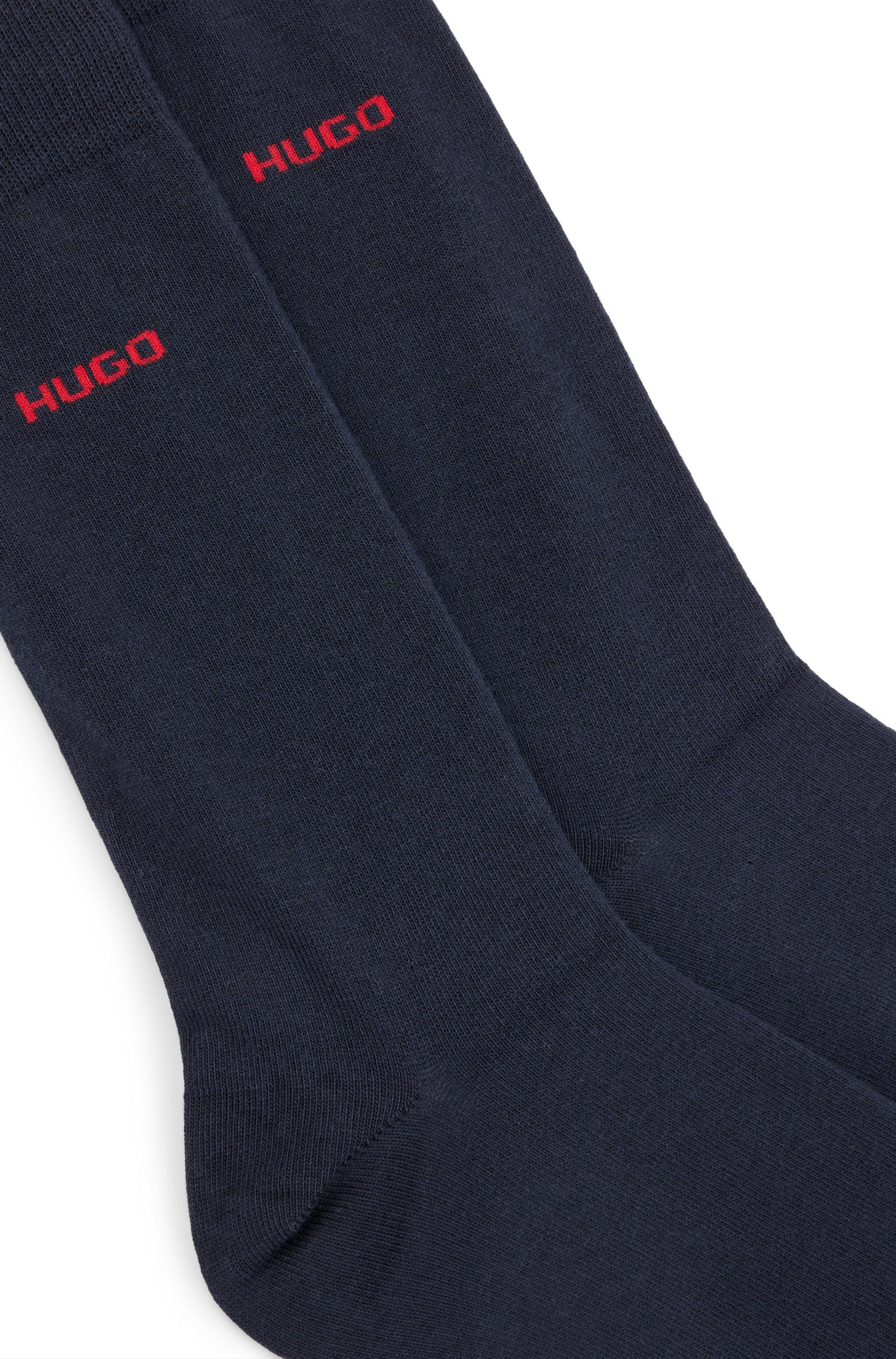 HUGO underwear Business-sokken 2P RS Uni CC met contrasterende hugo logo-opschrift (2 paar, Set van 2)
