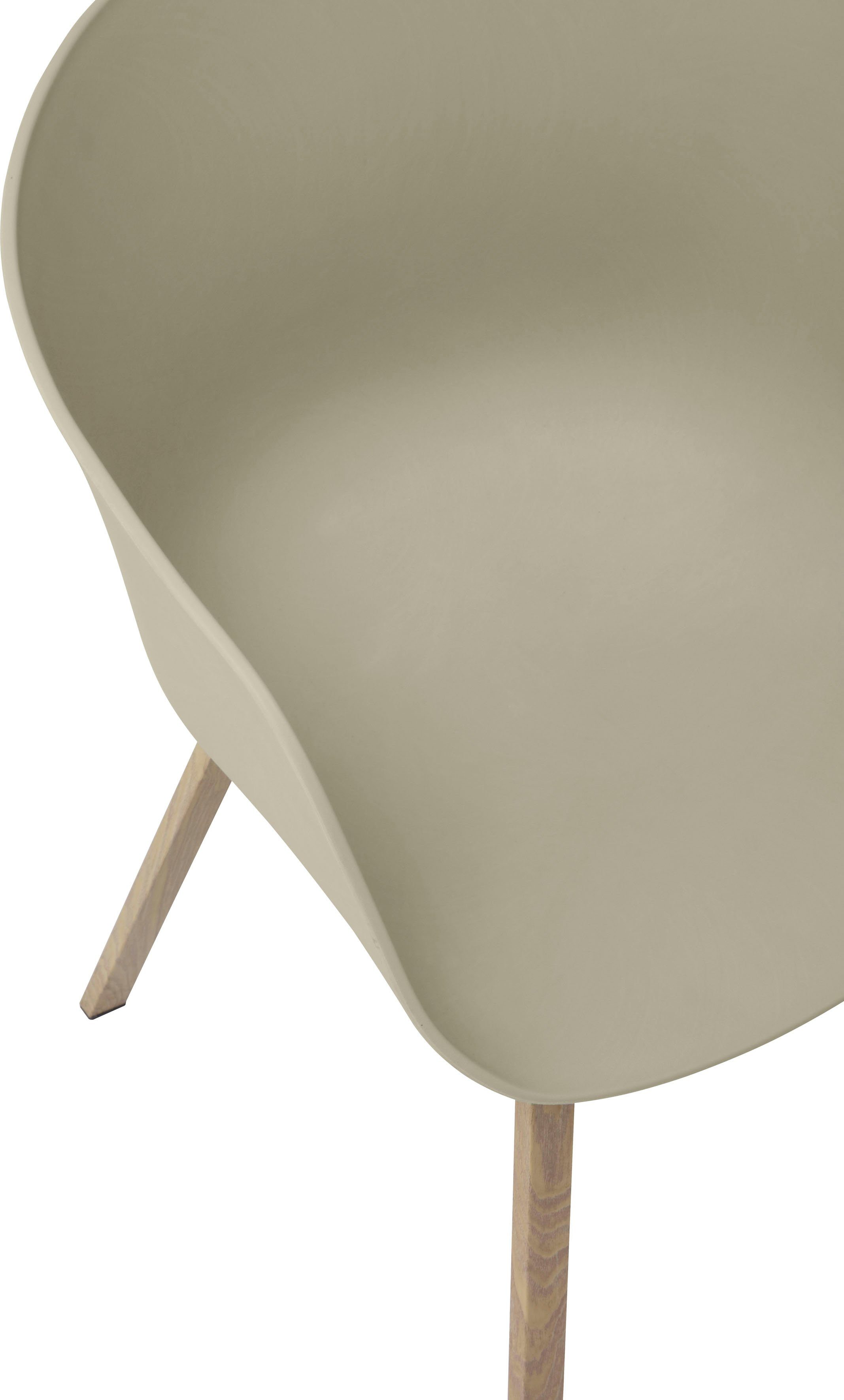 SalesFever Kuipstoel Metalen poten in hout-look (set, 2 stuks)