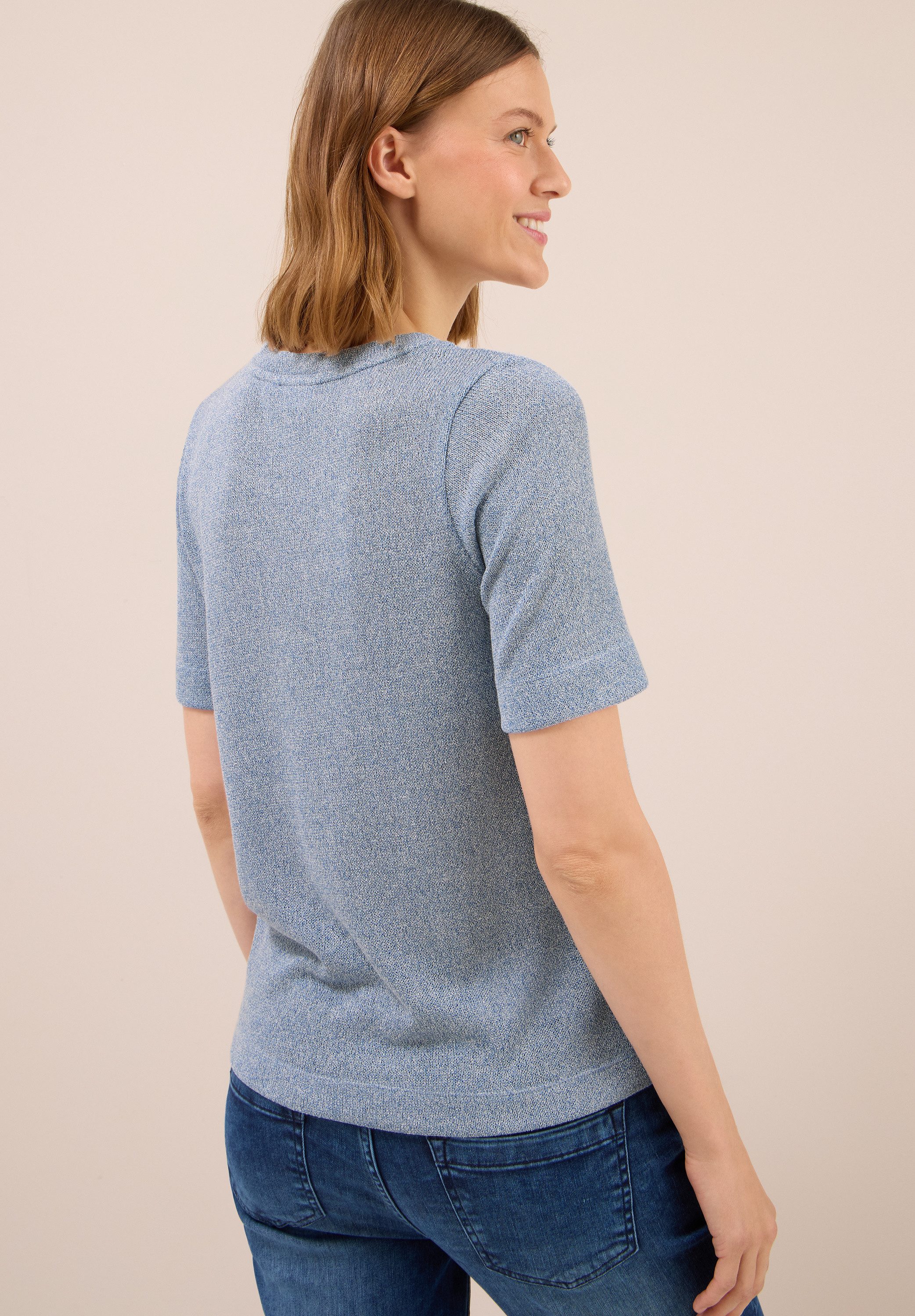 Cecil T-shirt in fijne tricot-look