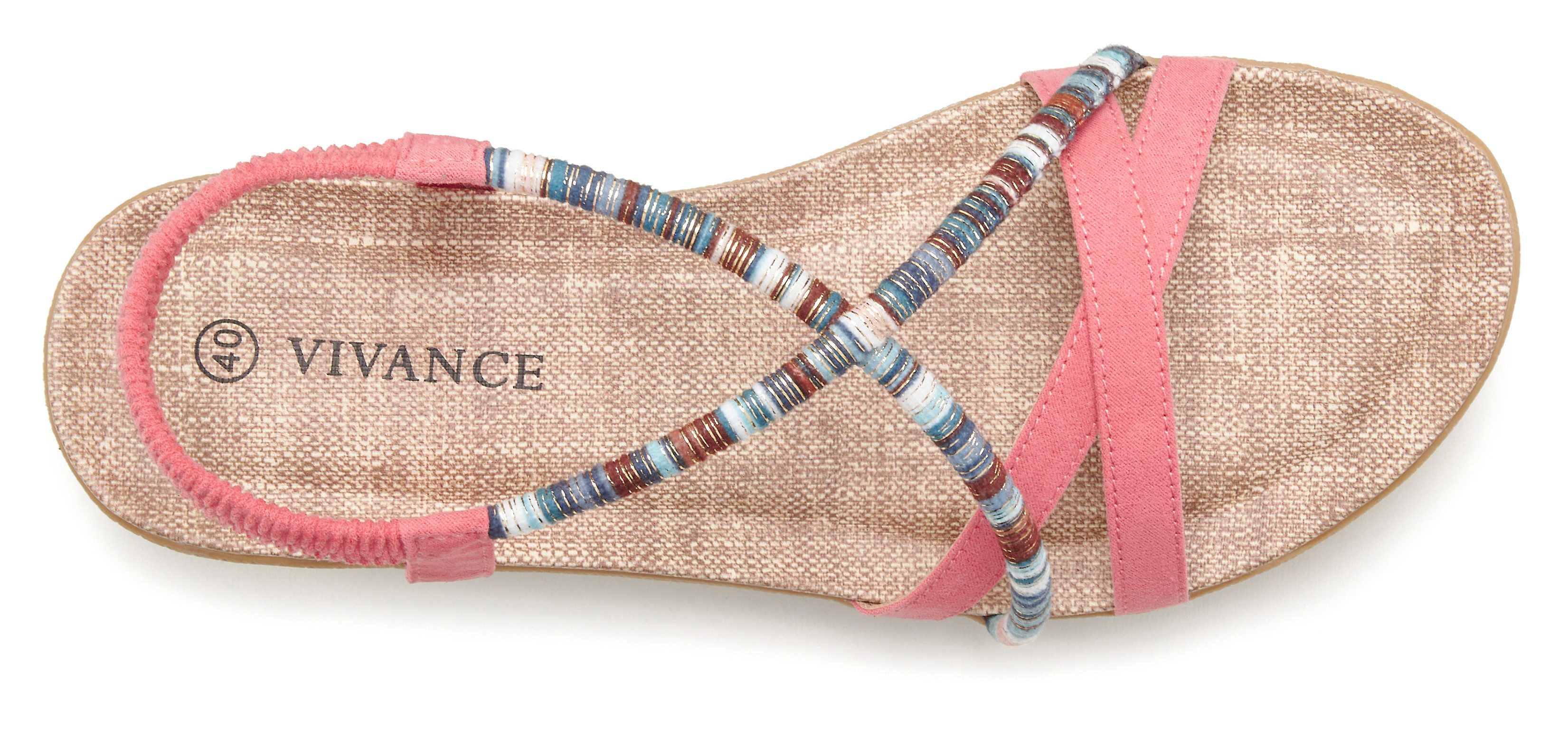 Vivance Sandalen Zomerschoen met subtiele sierdetails, sandaal, zomerschoen vegan