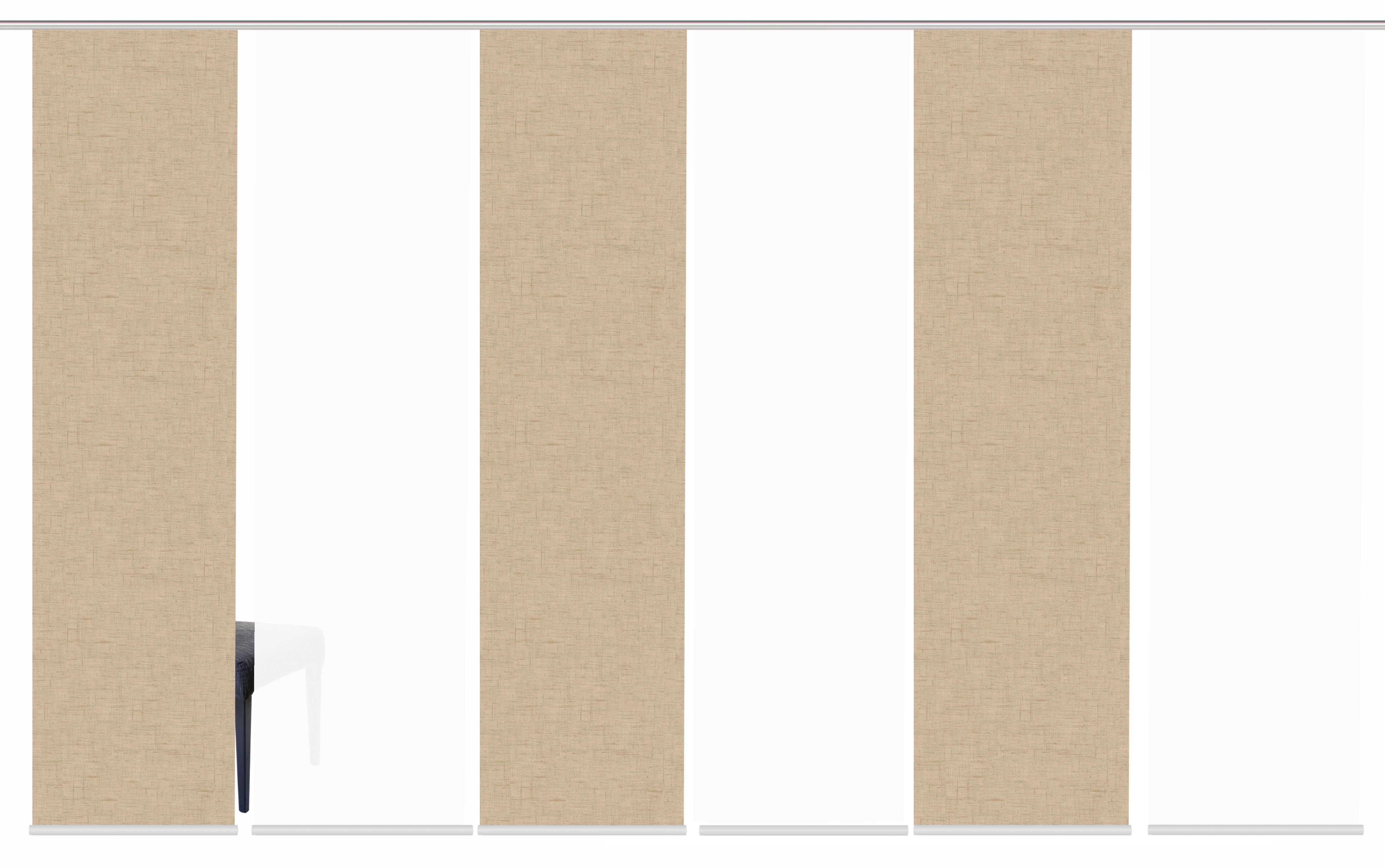 HOME WOHNIDEEN Paneelgordijn PIVE set van 6 Paneelgordijn Digidruk 6-delige set PIVE (6 stuks)