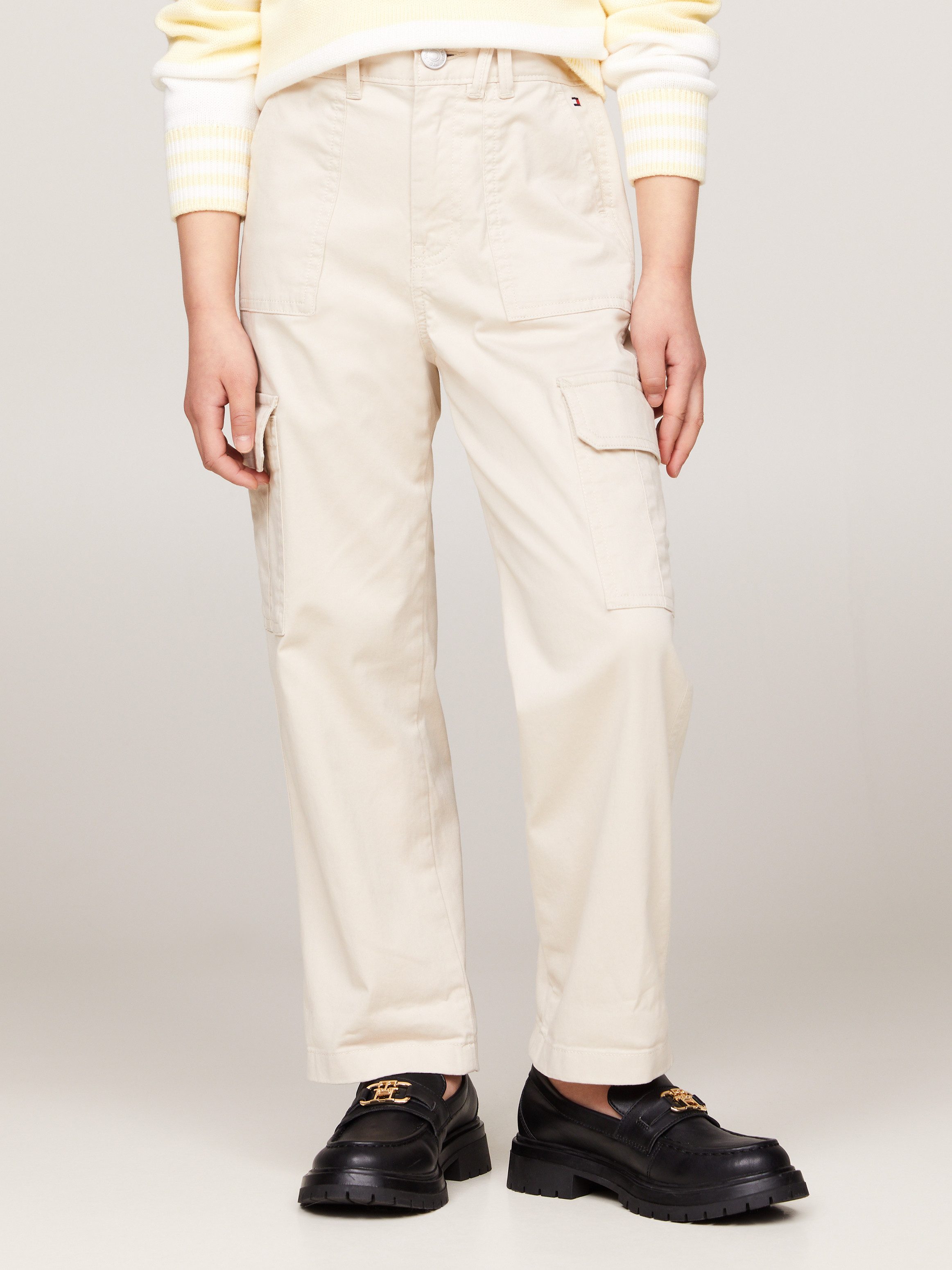 Tommy Hilfiger Cargobroek UTILITY CARGO PANTS Kinderen tot 16 jaar met logostiksel