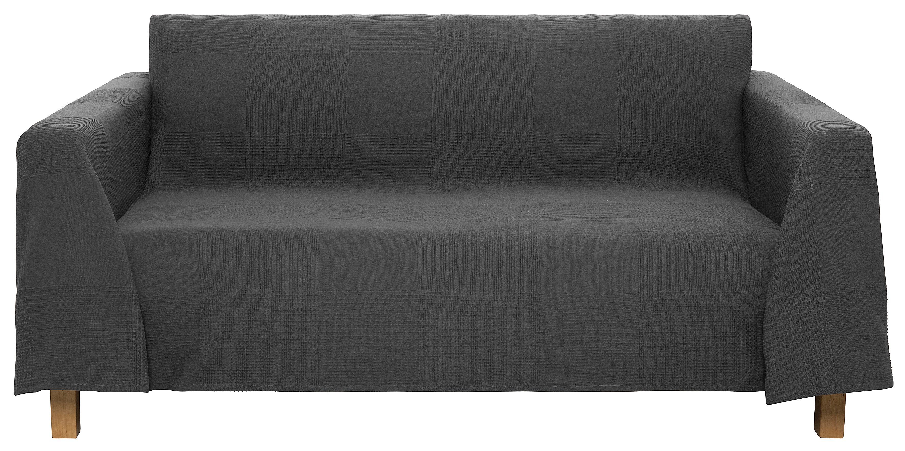 my home Sprei Mira lichte sprei van 100% katoen, uni foulard, zonder vulling