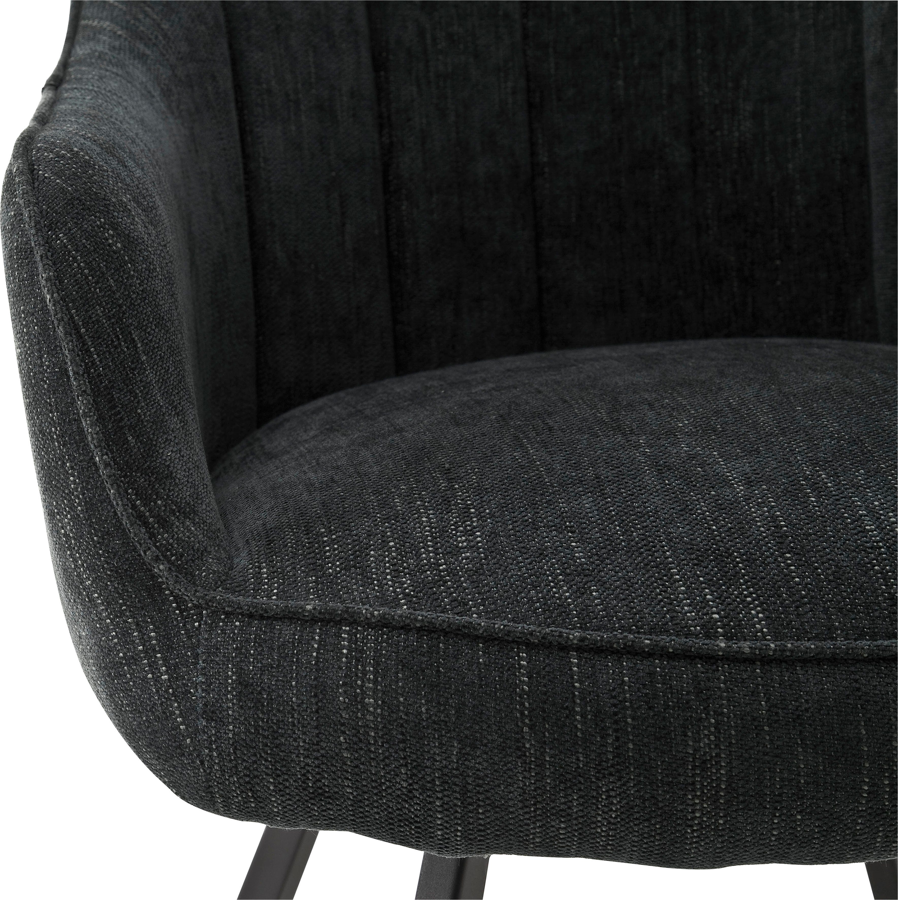 MCA furniture Eetkamerstoel Sassello Stoel 180º draaibaar met nivellering, bekleding, belastbaar tot 120 kg (set, 2 stuks)