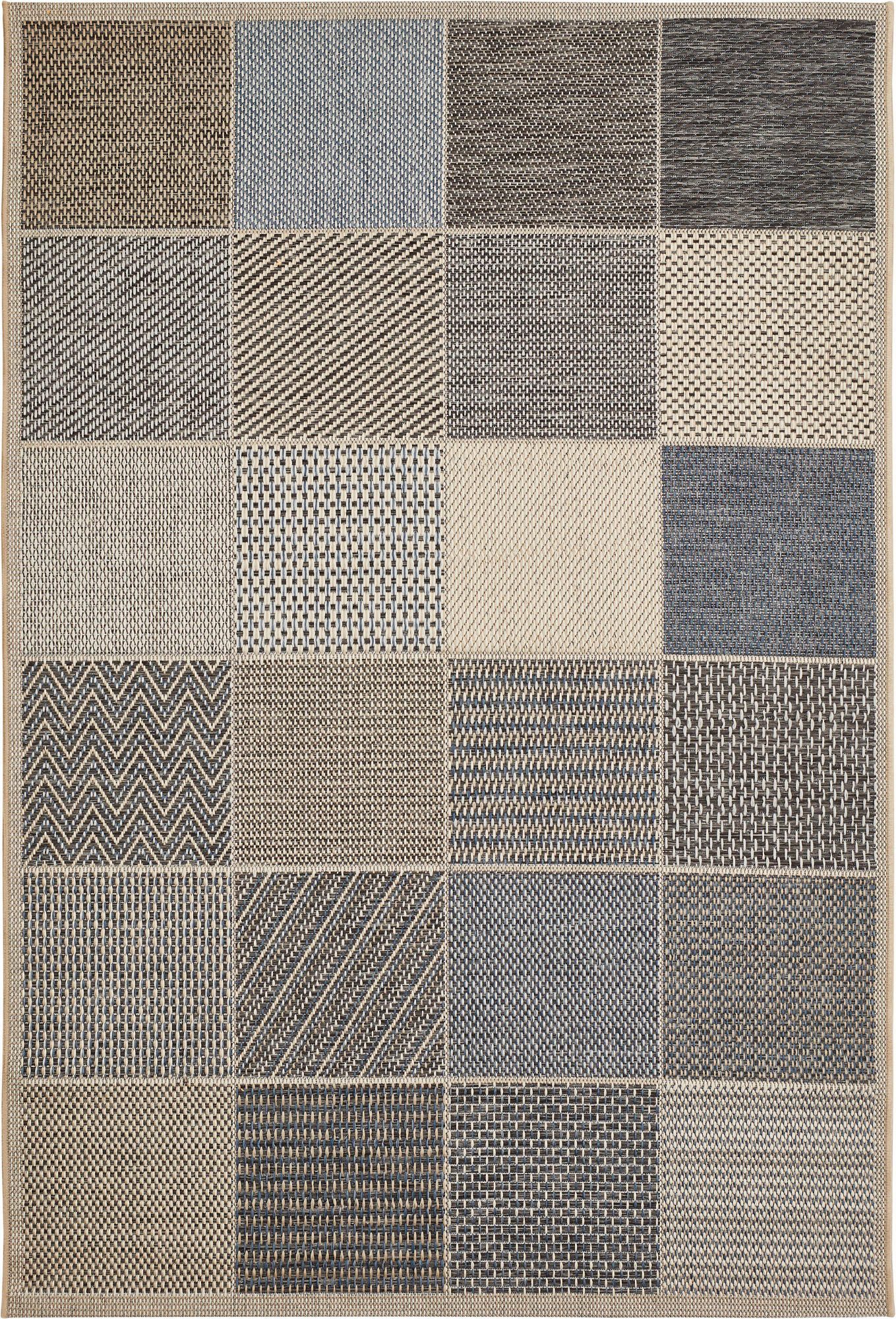 Andiamo Vloerkleed Clyde 2 Platweefsel, patchworkdesign, geschikt voor binnen en buiten, woonkamer