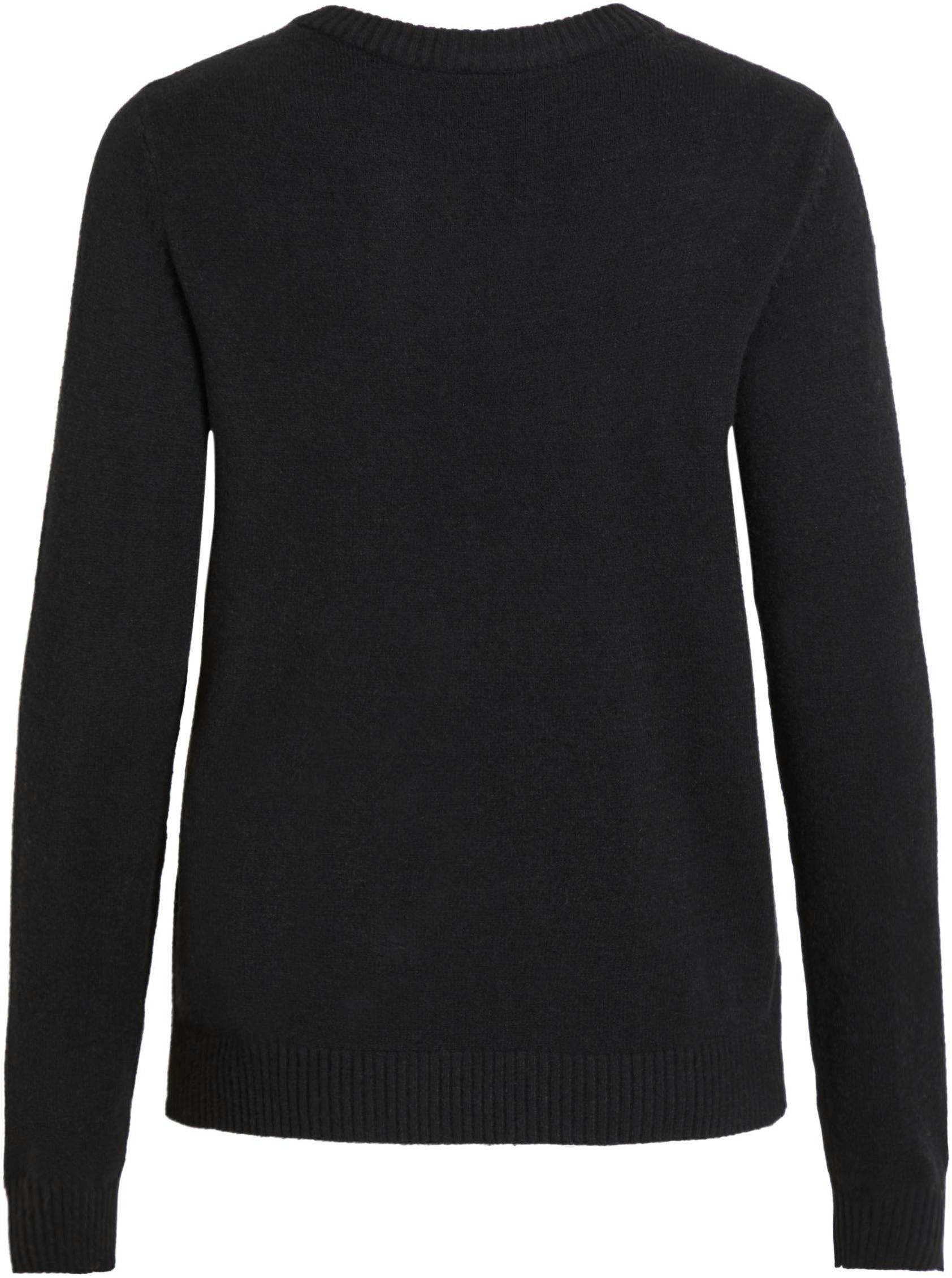 Vila Trui met ronde hals VIRIL-O-PULLI Tricot met fijne breitechnische details