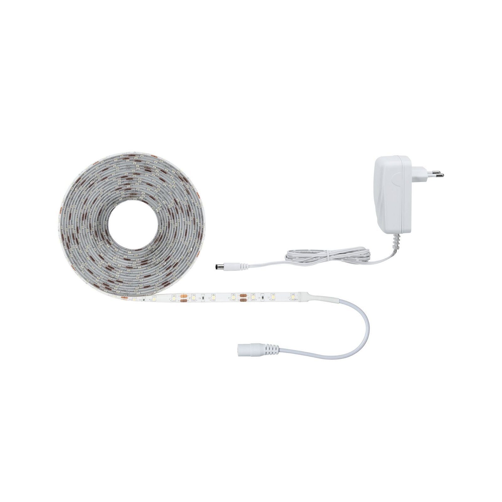 Paulmann Led-strepen SimpLED Stripe Set 5m 17W 230/12V DC Wit Metaal Kunststof. (1 stuk)