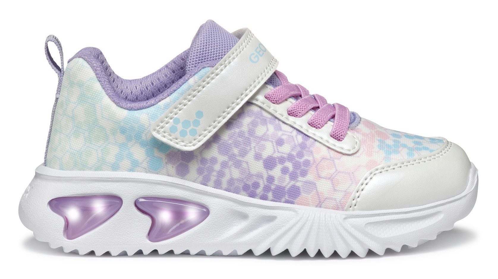 Geox Sneakers J ASSISTER GIRL knipperschoen , lage schoen, klittenbandschoen met textielvoering