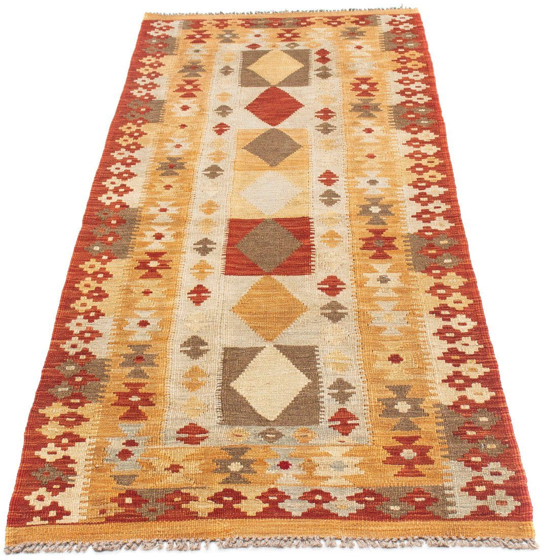 morgenland Loper Kelim medaillon beige 196 x 72 cm Oriëntaalse look