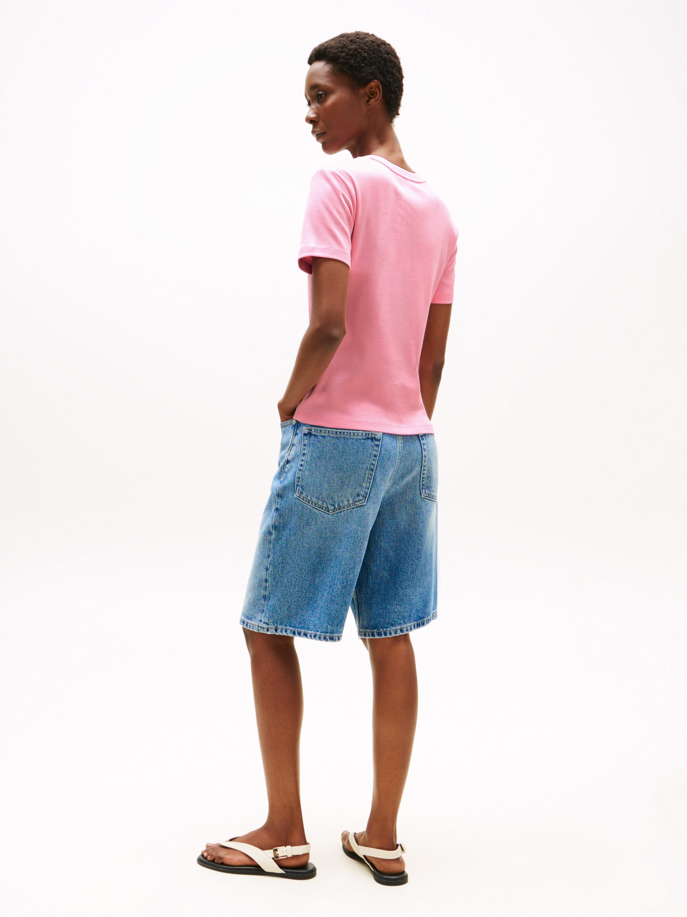 Tommy Hilfiger T-shirt SLIM CODY C-NK SS met geborduurd logo