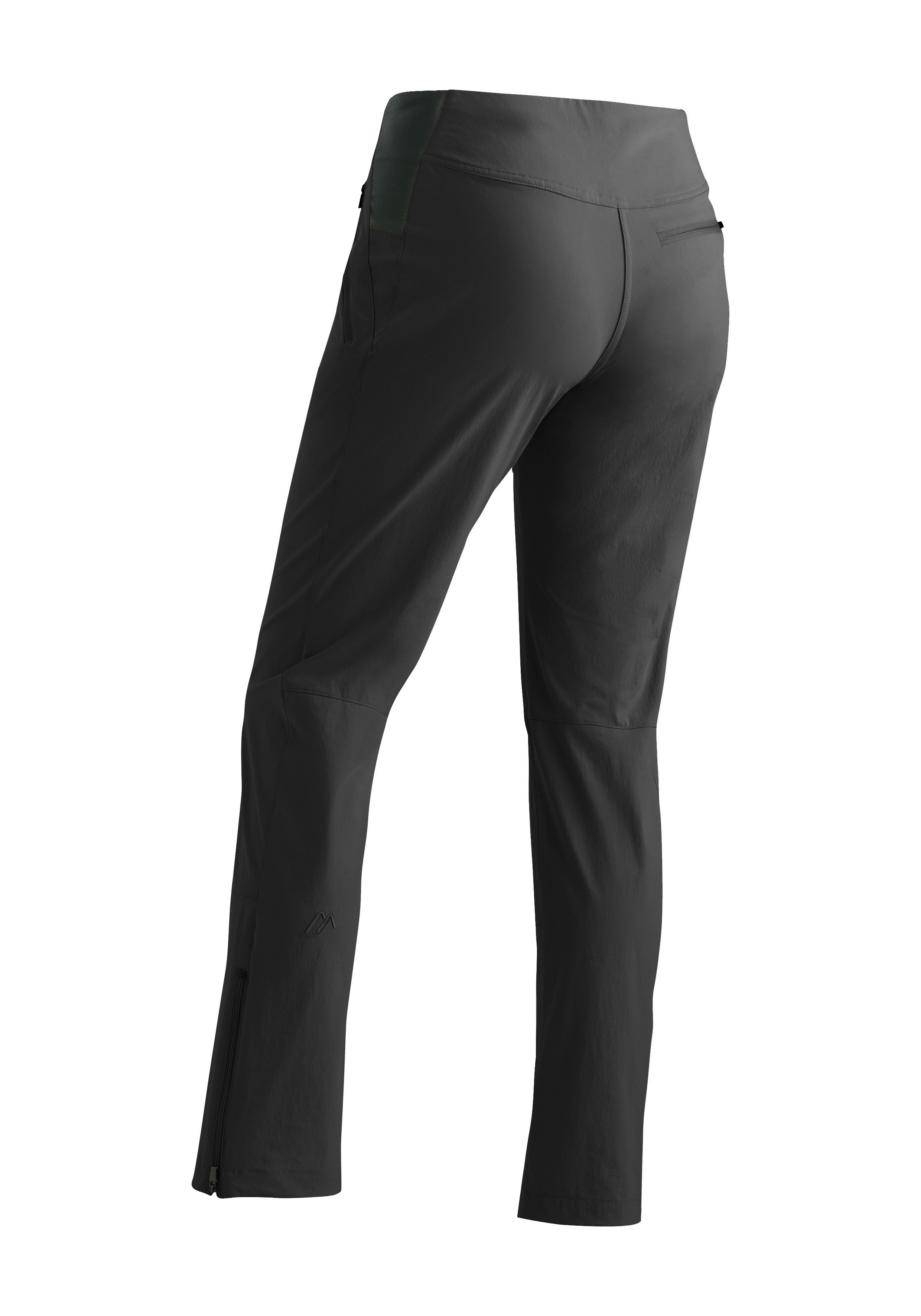 Maier Sports Outdoorbroek Inara slim Vario Dames wandelbroek, functionele broek met variabele tailleband en 4 zakken, slim fit