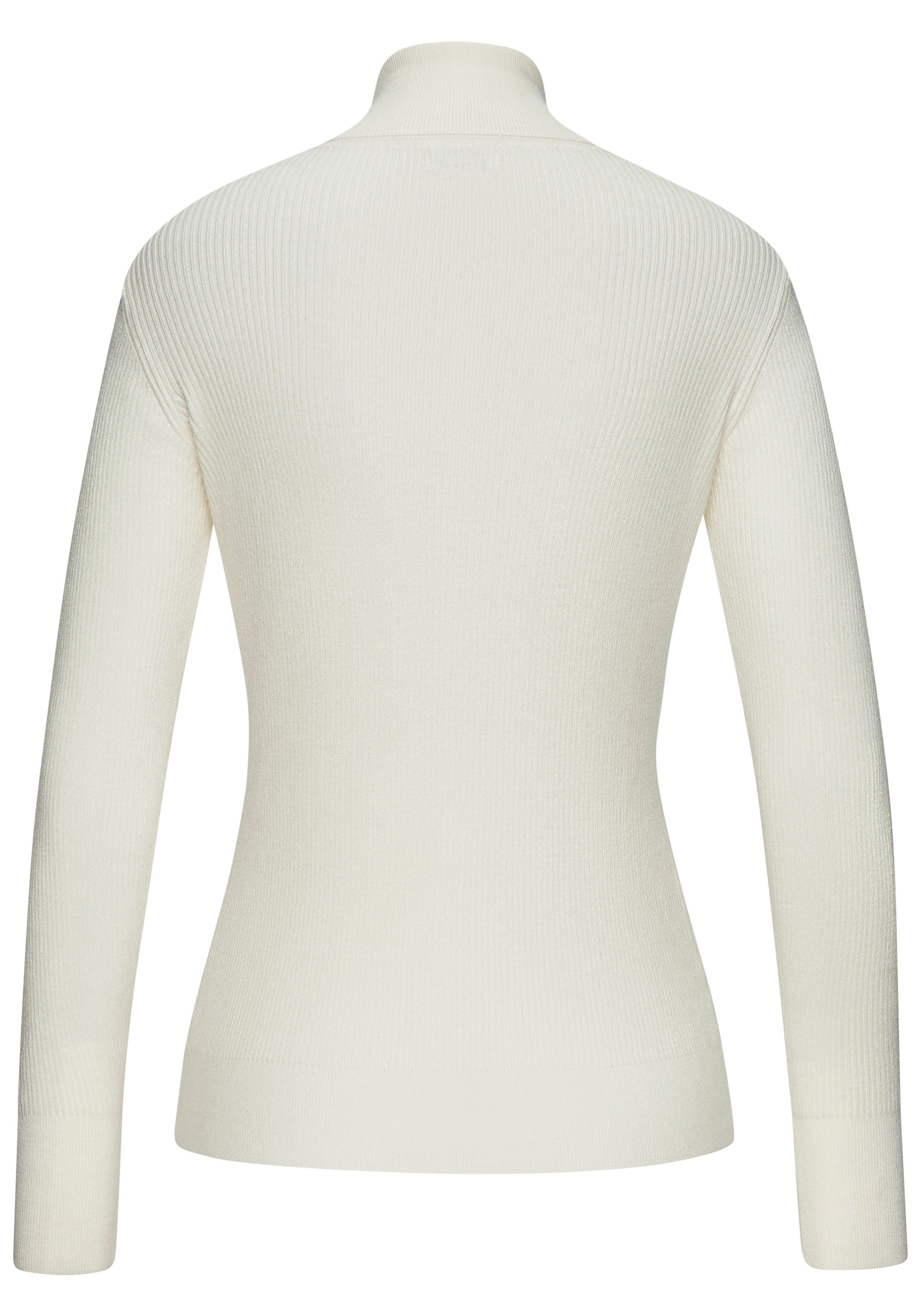 Lascana Coltrui met sierknopen op de schouders gebreide shirt figuuraccentuerend modieus