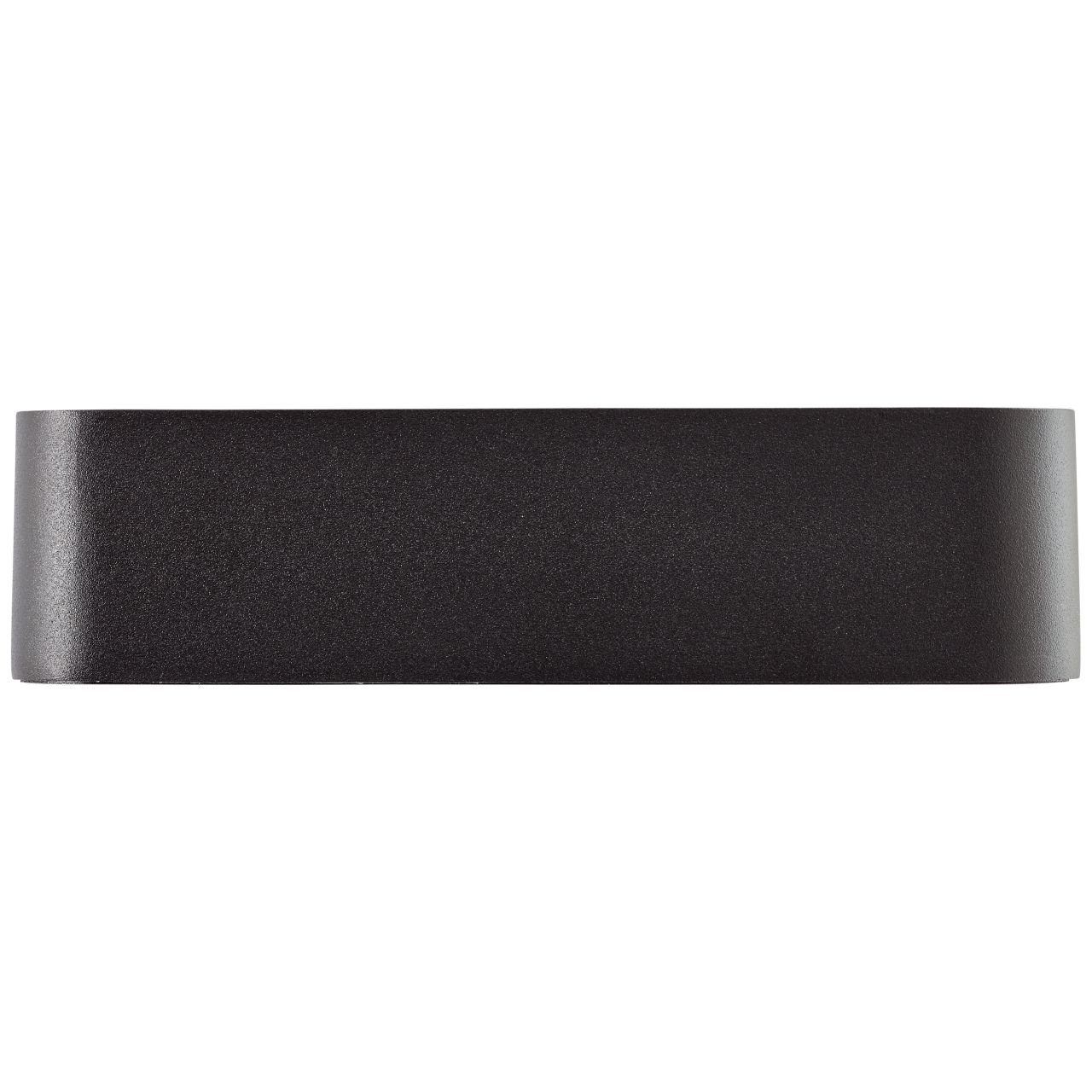 Brilliant Leuchten Wandlamp voor buiten Golda 22 cm breedte, 13 cm diepte, 510 lm, warm wit, metaal/glas, zwart