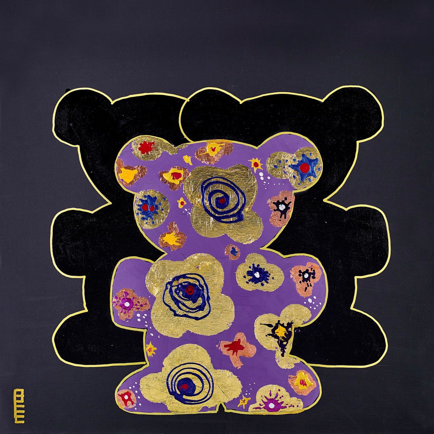 queence Artprint op linnen Bears IX Premium canvasstof, handgemaakt in Duitsland (1 stuk)