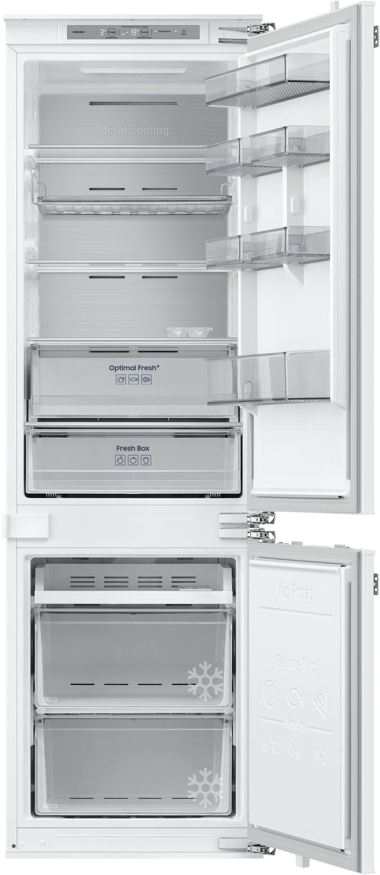 Samsung Inbouw koel-vriescombinatie BRB80F26ACFO, 177,5 cm x 54 cm