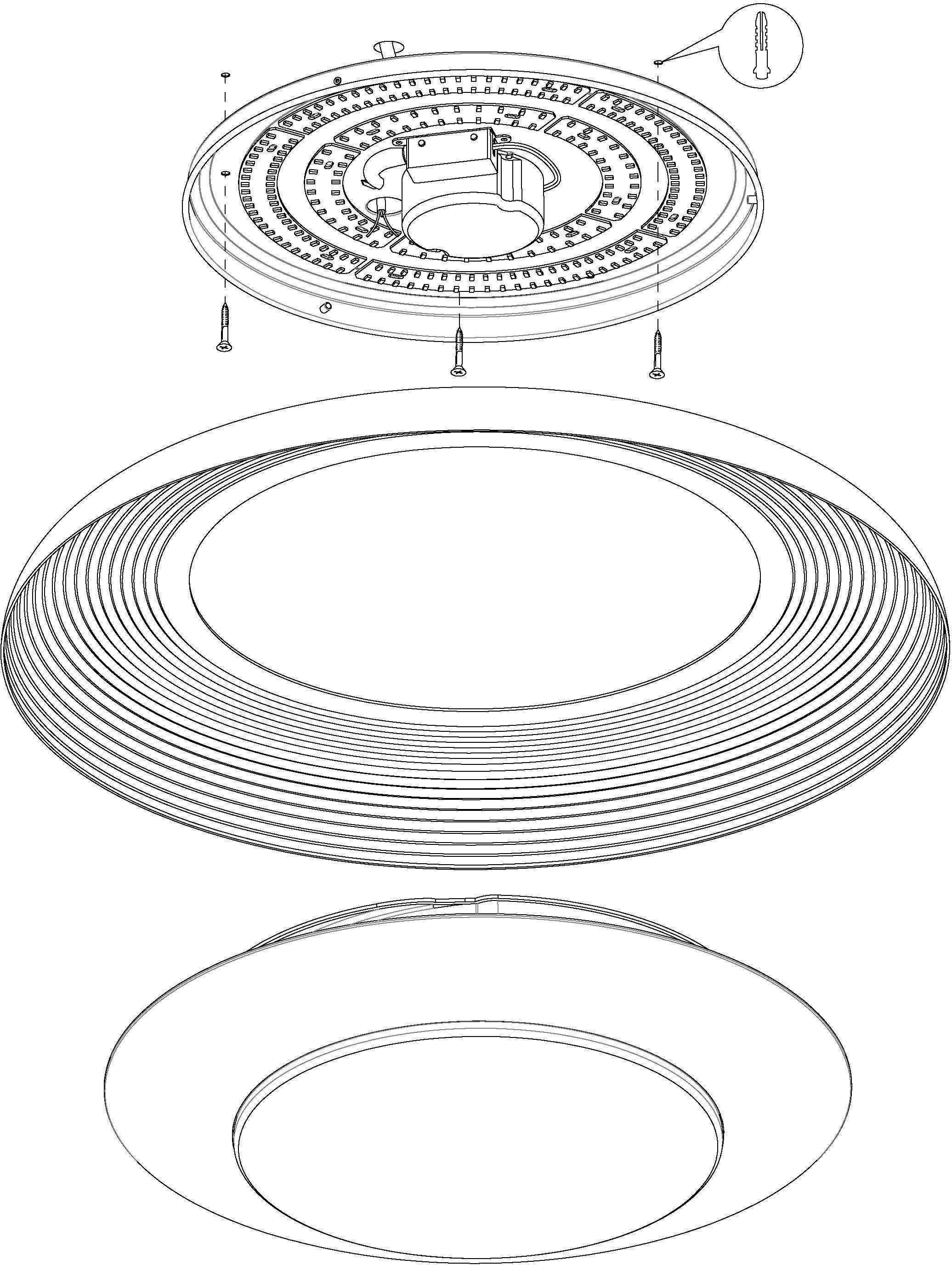 EGLO Plafondlamp CANICOSA 2 plafondlamp, goud, zwart, dimbaar, tuneable white, CCT (1 stuk)