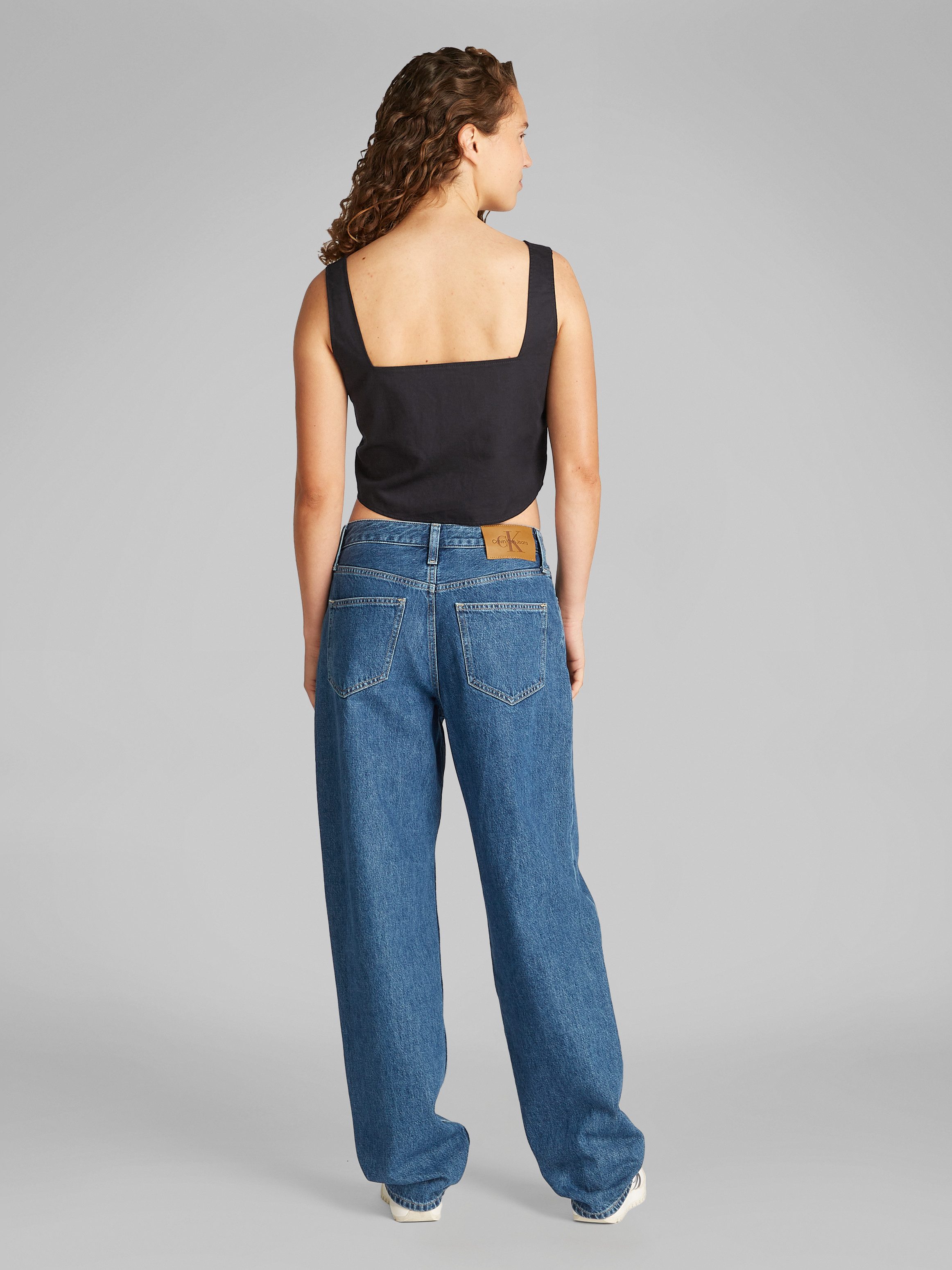 Calvin Klein Crop-top SOFT LINEN TOP