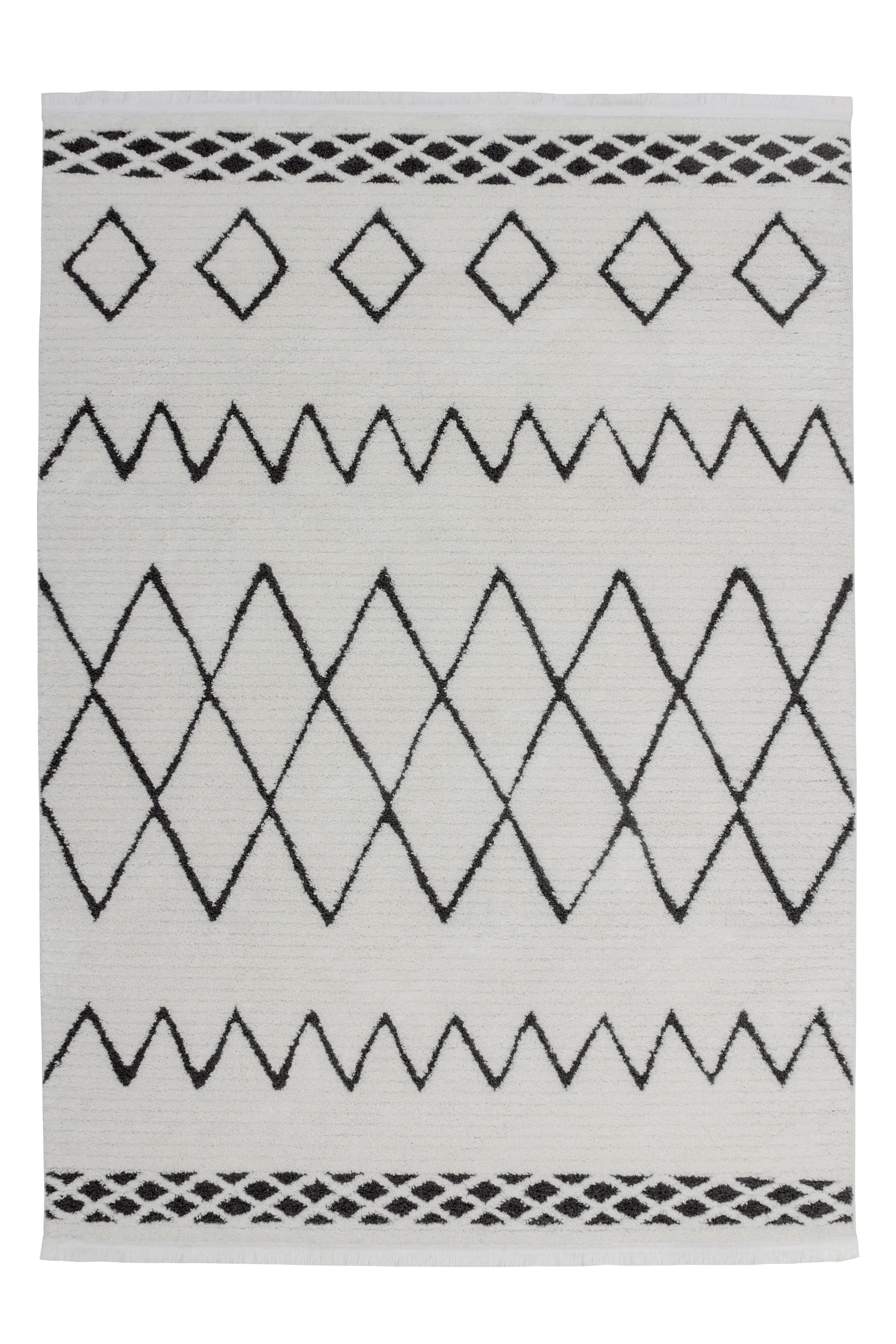 Kayoom Vloerkleed Agadir 310 trendy etno-stijl, zoals met de hand geschilderde patronen, met franjes