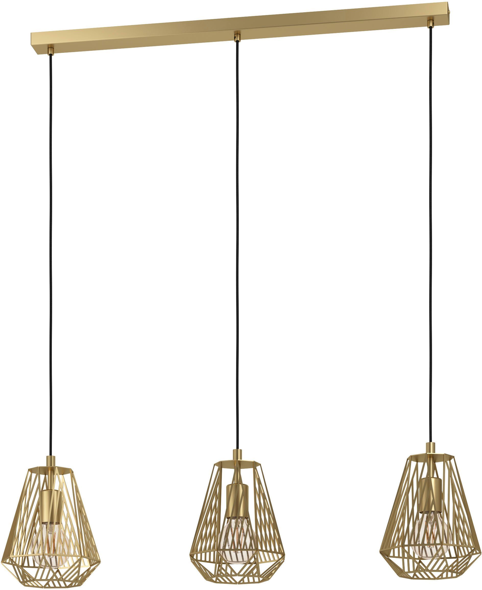 EGLO hanglamp Stype goud 3xE27 40W