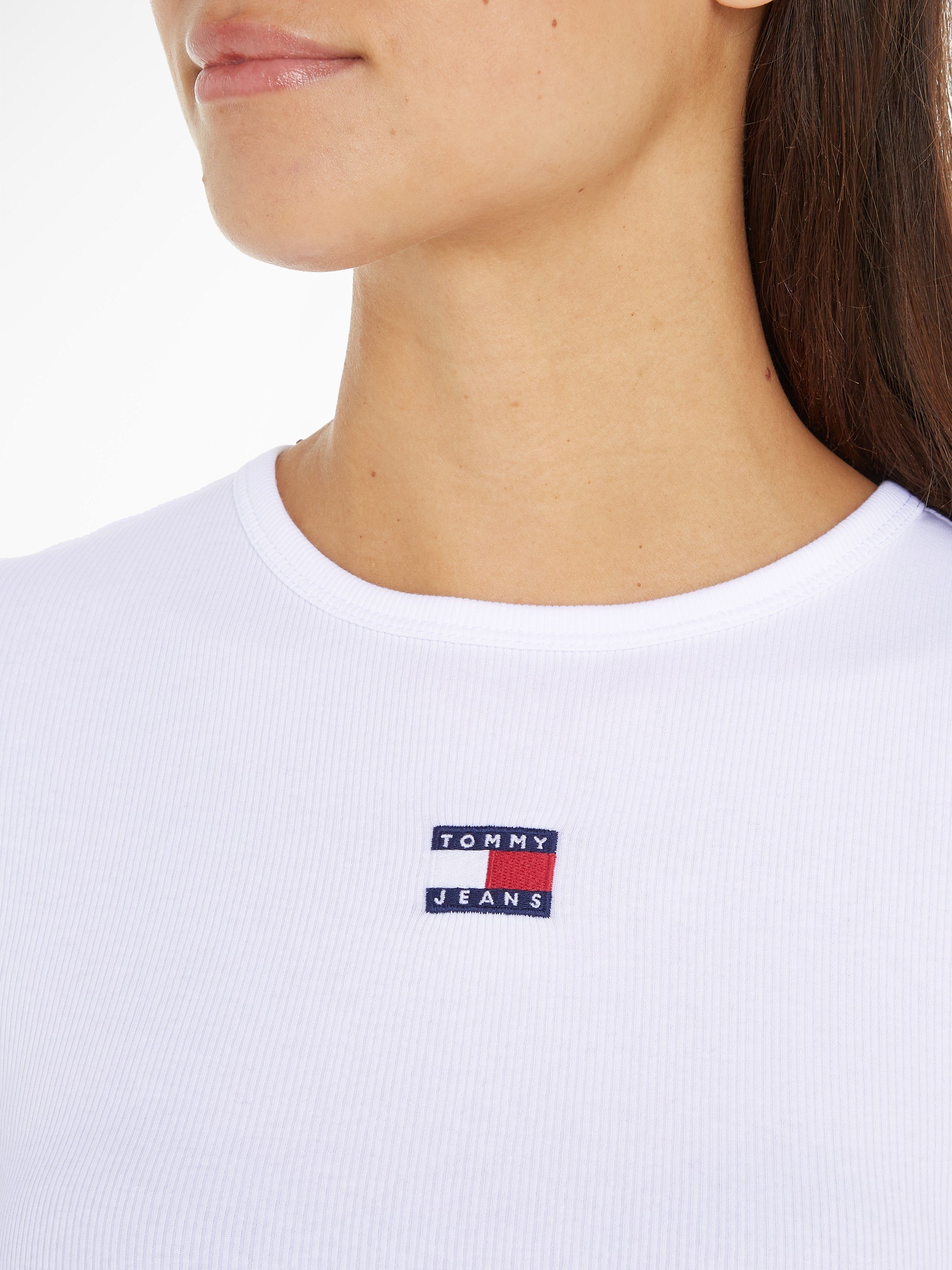 TOMMY JEANS T-shirt TJW SLIM BADGE RIB TEE