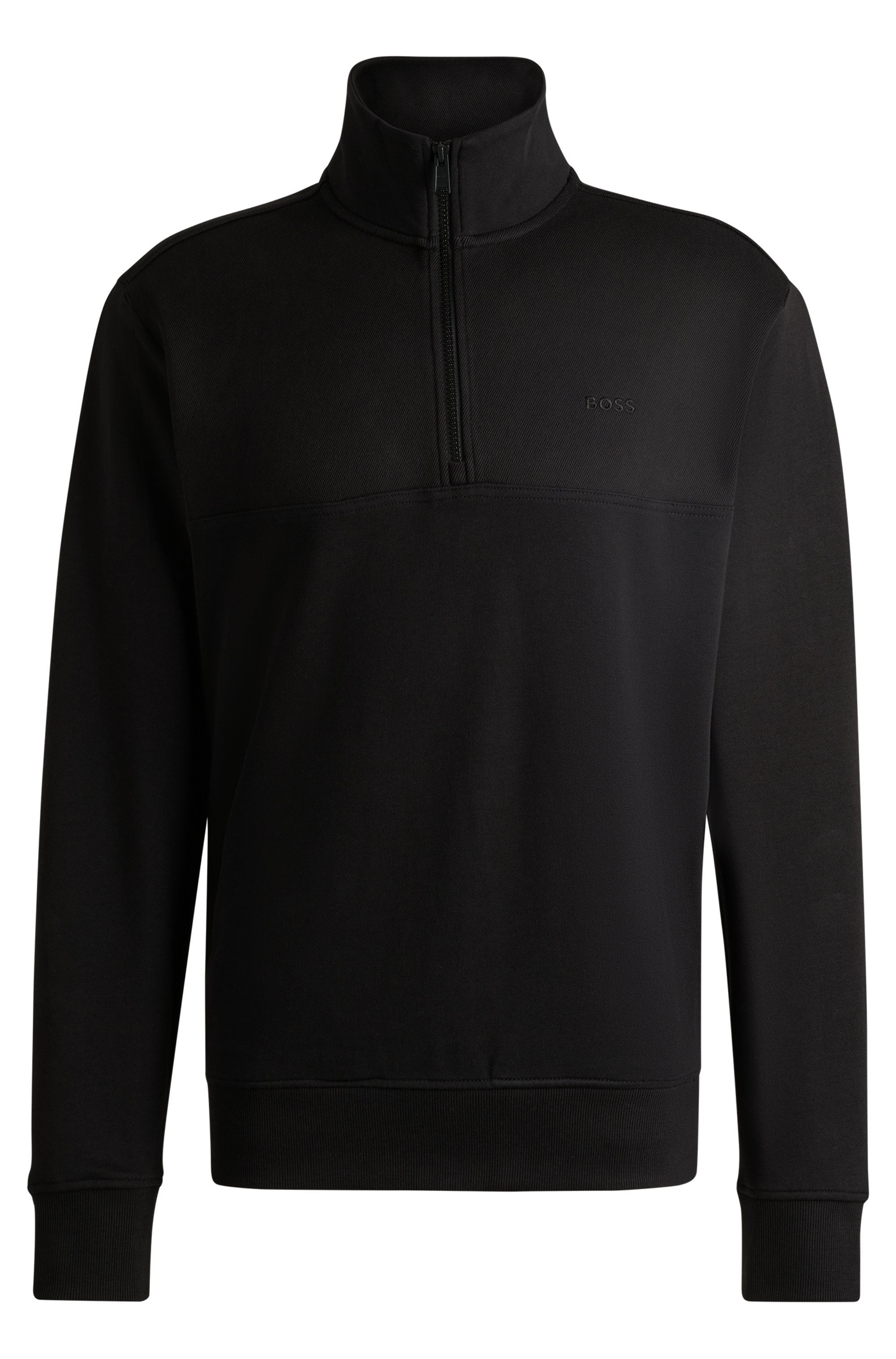Boss Orange Sweatshirt Ze_Courduroy met opstaande kraag