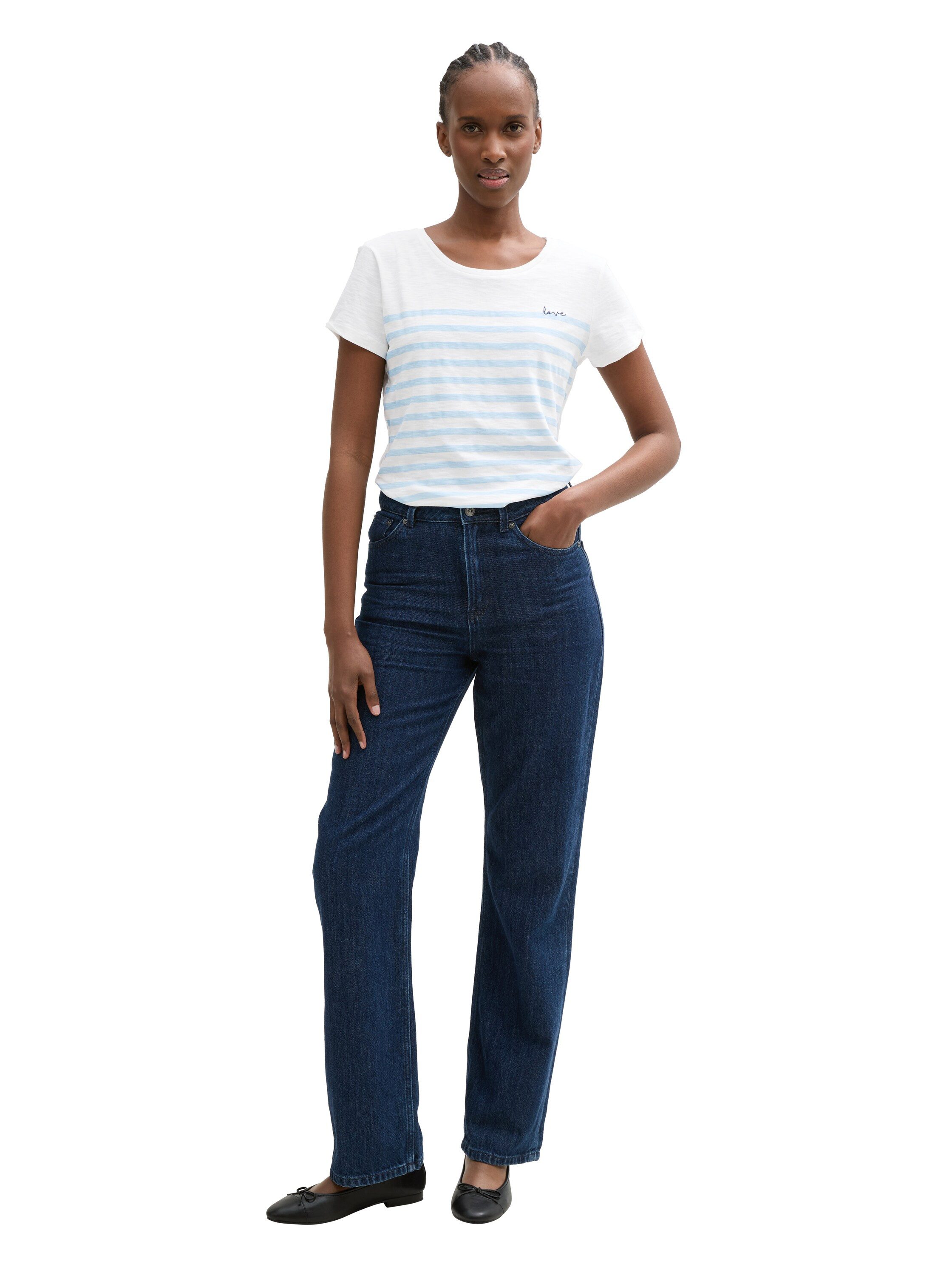 Tom Tailor Denim T-shirt met streepmotief