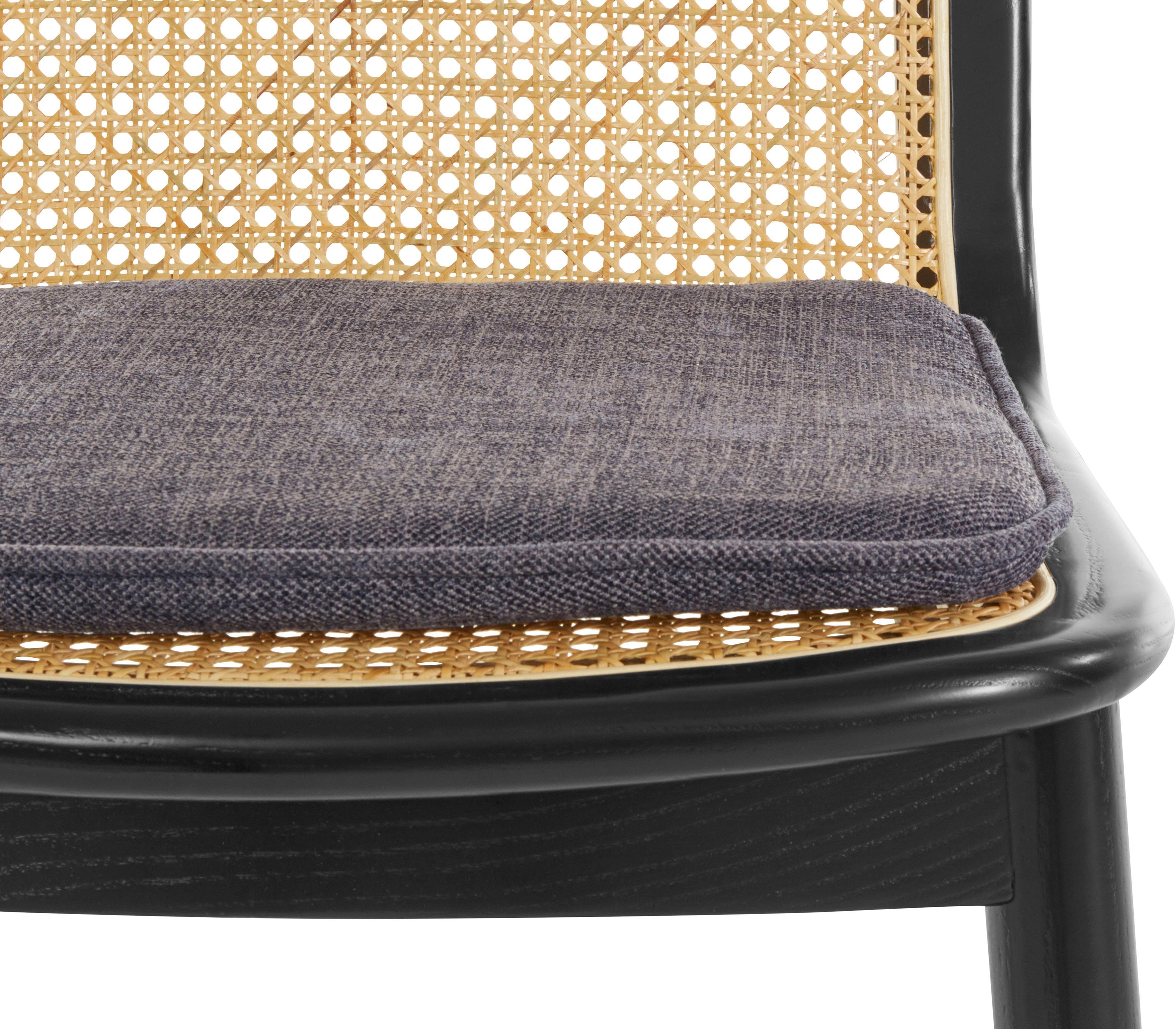 LeGer Home by Lena Gercke Eetkamerstoel 214LINASTUHL Polstertstoel met frame en poten van massief essenhout (set)