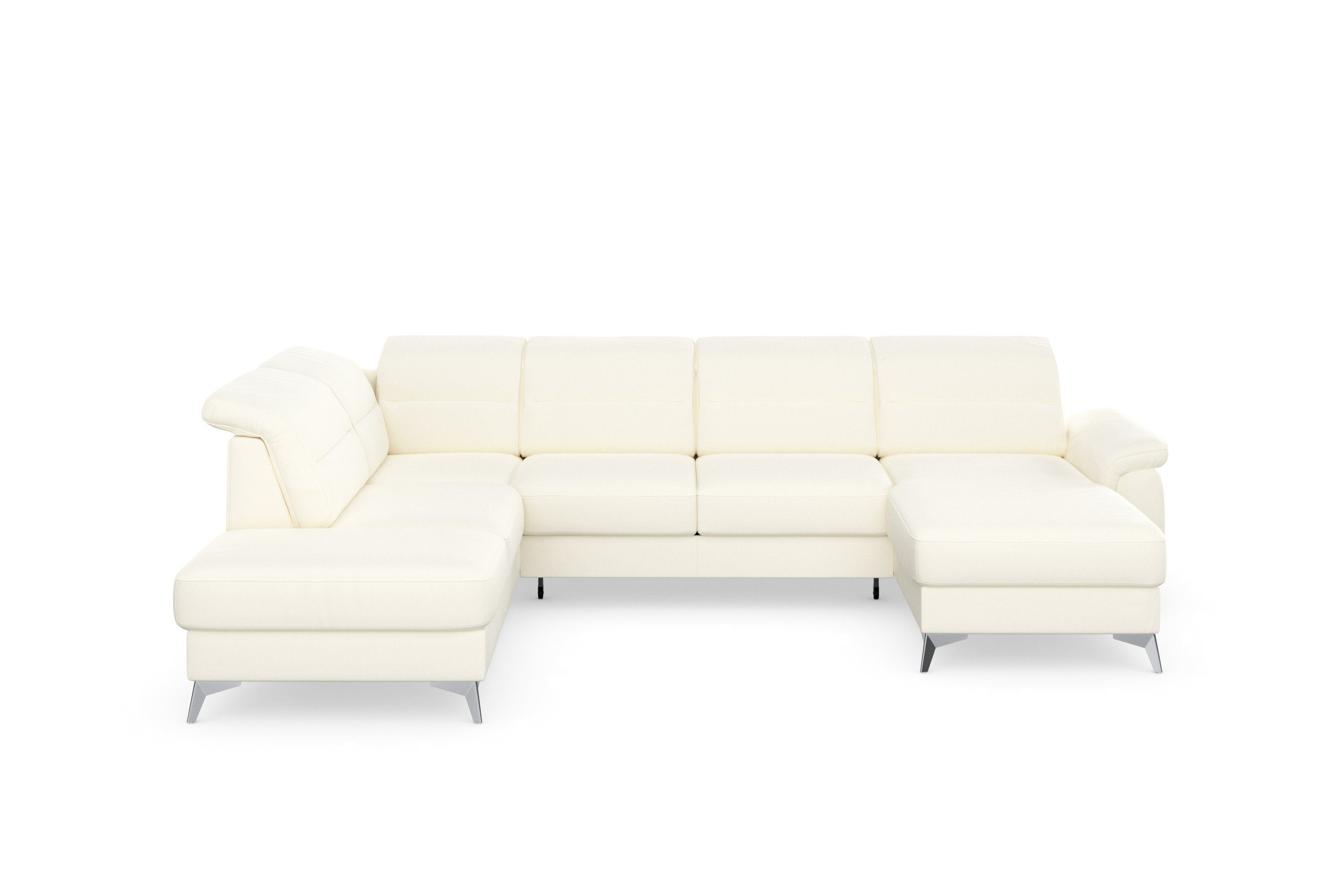 sit&more Zithoek Sinatra U-vorm optioneel met verstelbare hoofdsteun en armleuning etc.