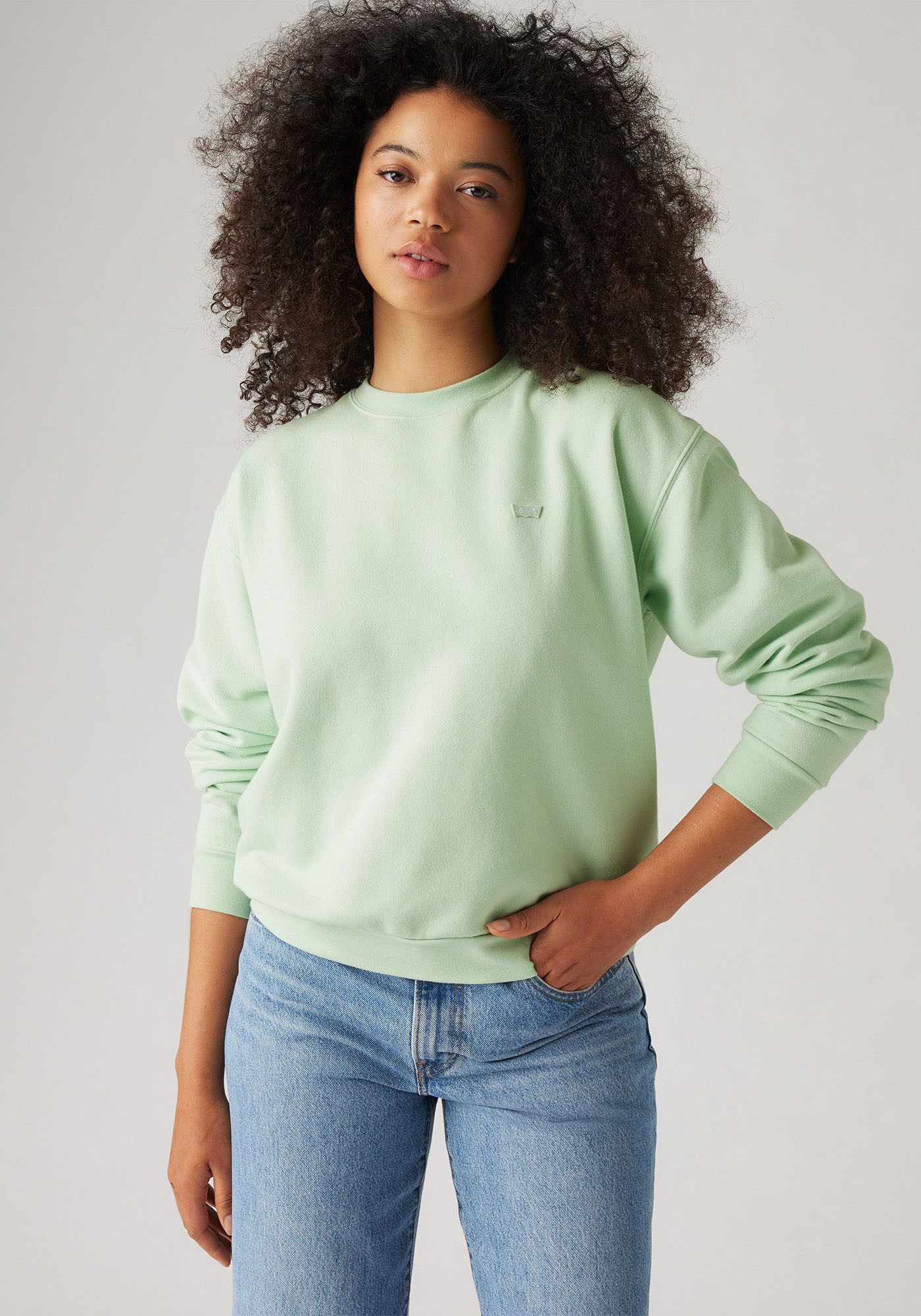 Levi's Sweatshirt Everyday met klein logo op borsthoogte