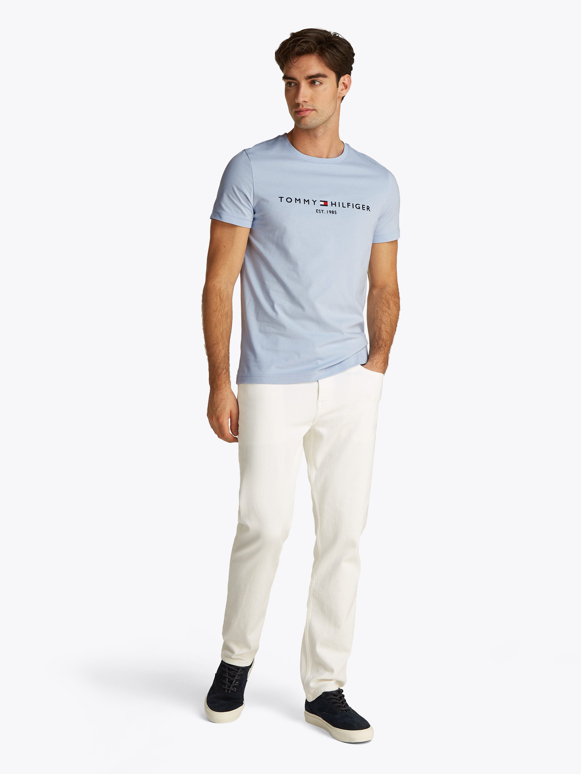 Tommy Hilfiger T-shirt Tommy Logo Tee van duurzaam katoen