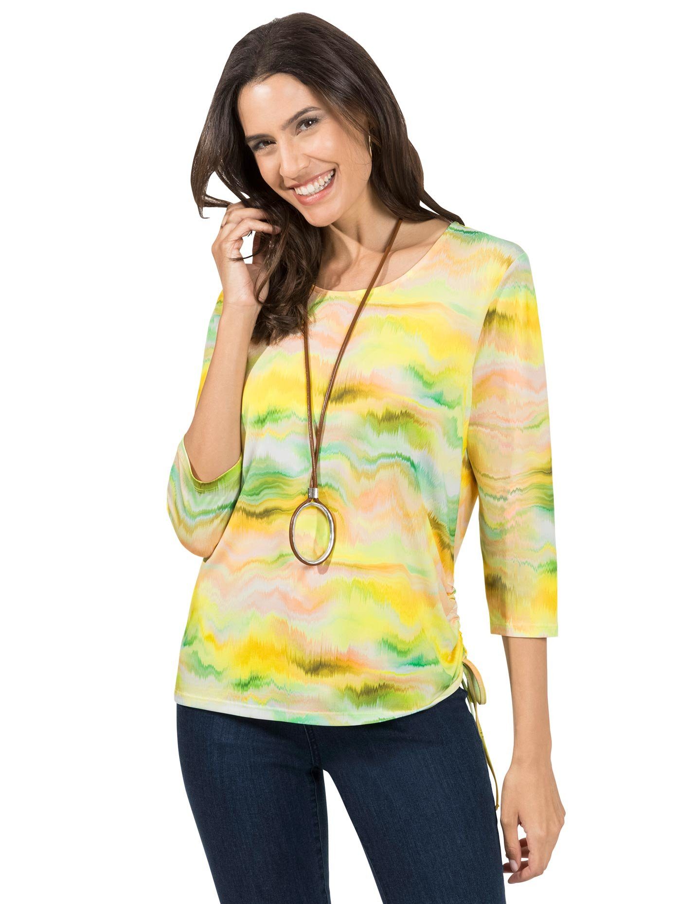 Classic Inspirationen Shirt met print Shirt (1-delig) dames t-shirts maat 44 groen