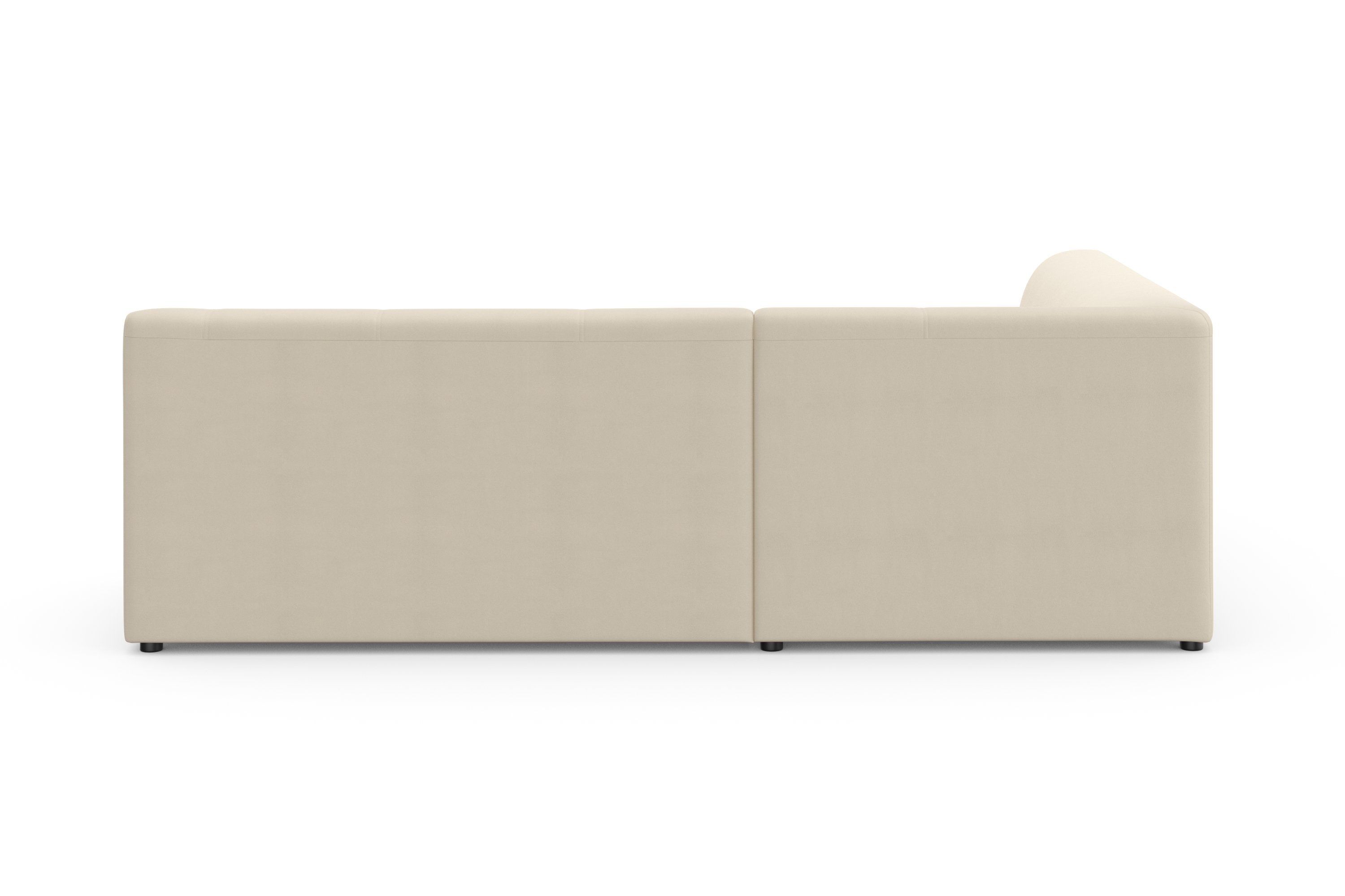 DOMO collection Hoekbank Topper L-vorm met ottomane, naar keuze met slaapfunctie