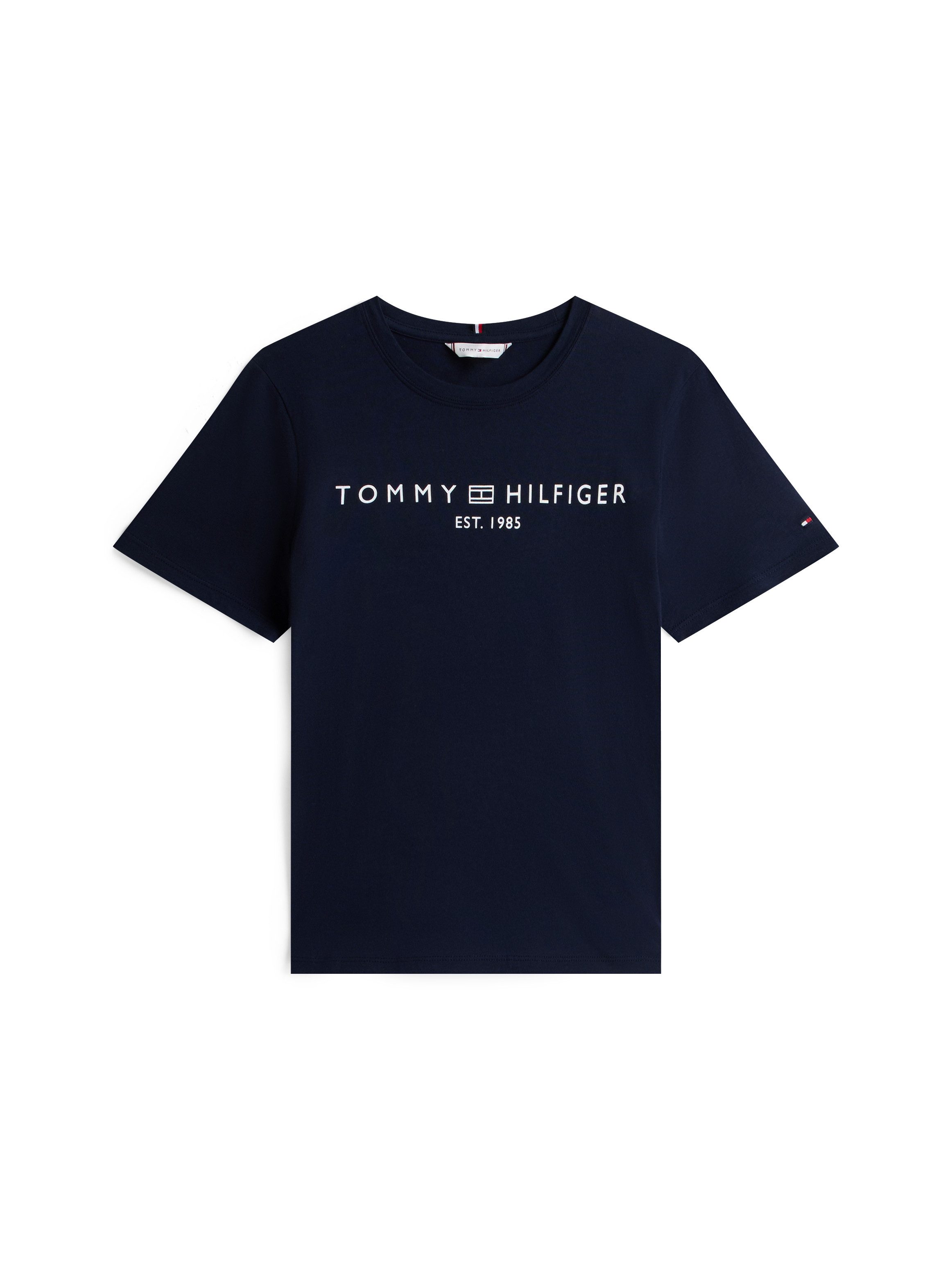 Tommy Hilfiger T-shirt REG CORP LOGO C-NK SS met een logo-opschrift