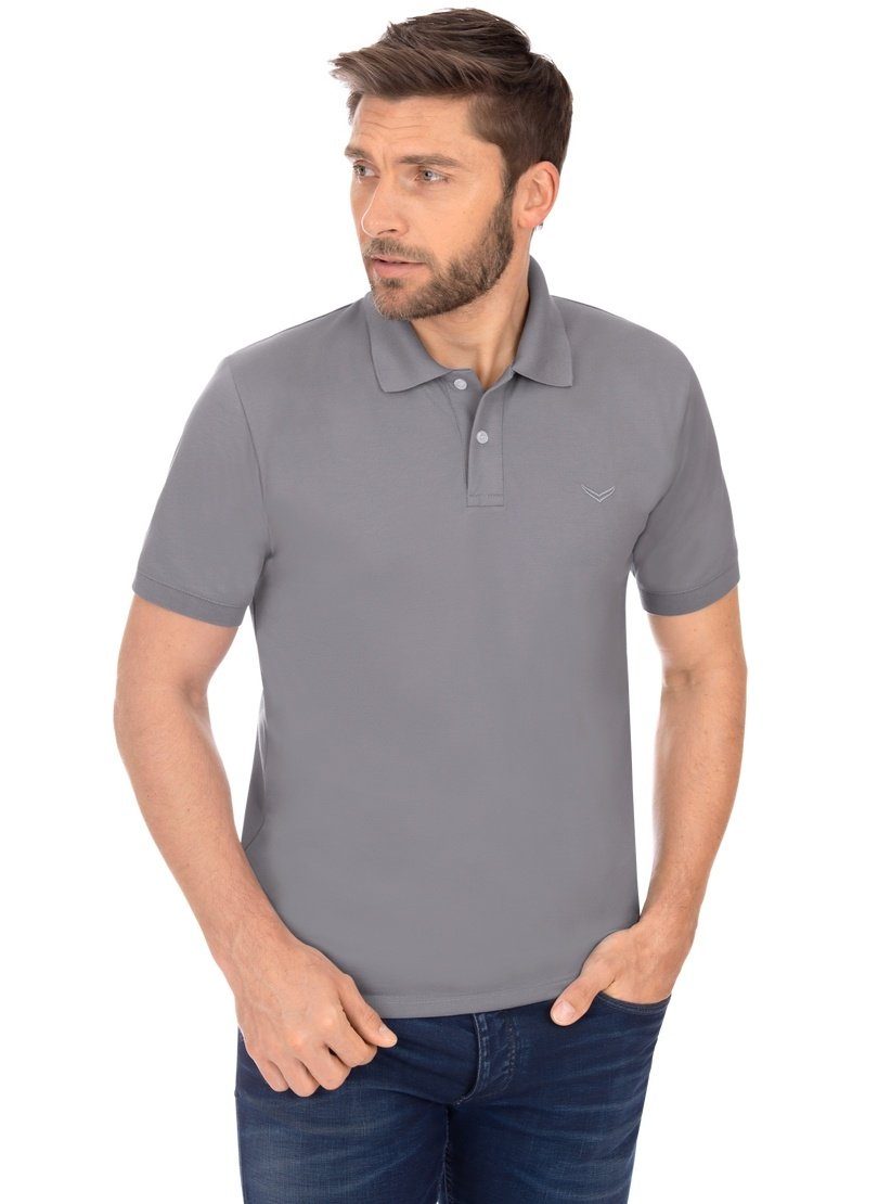 Trigema Poloshirt Trigema Poloshirt (1-delig) heren t-shirts maat XL grijs