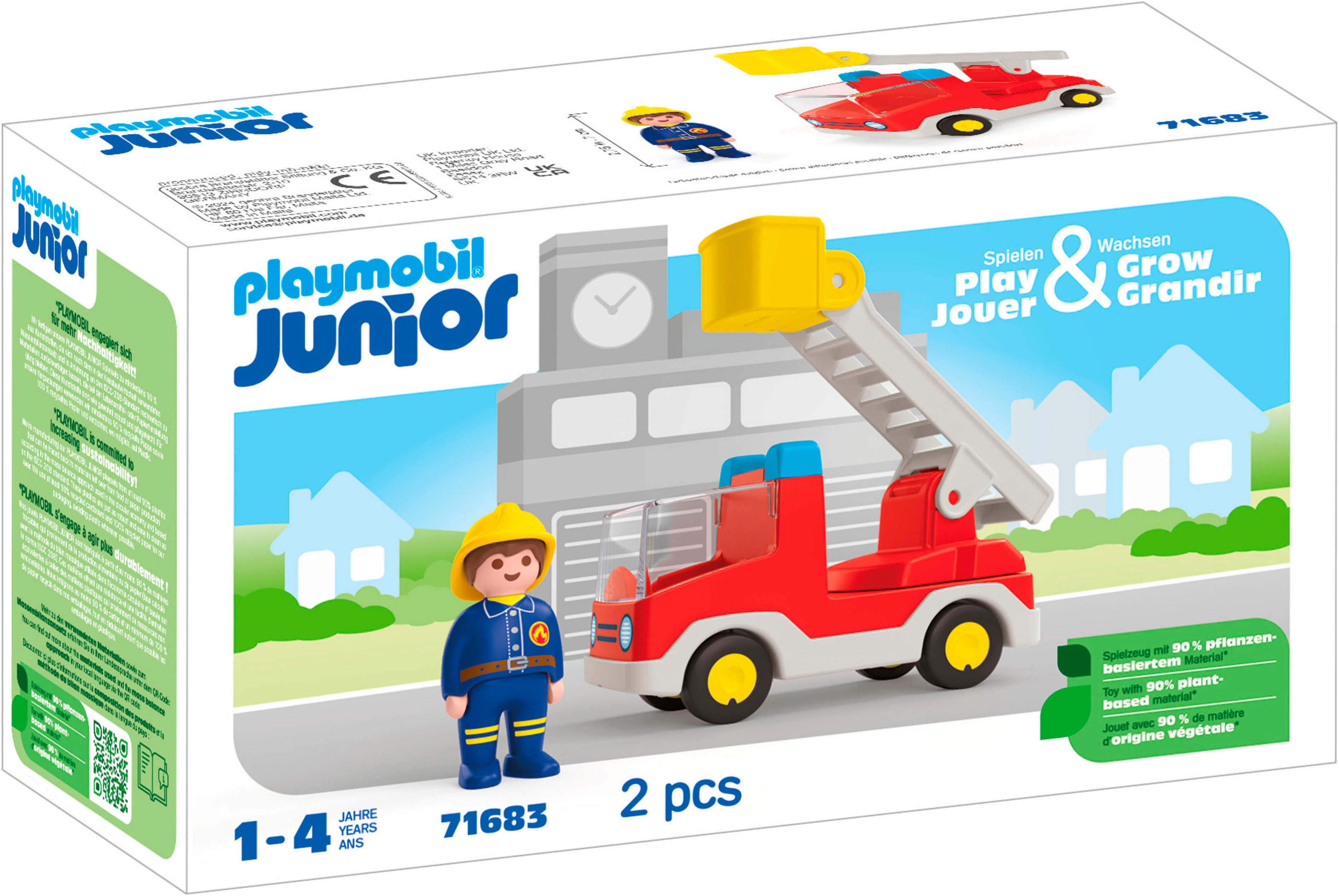 Playmobil® Constructie-speelset Brandweer Ladderwagen (71683), JUNIOR (2-delig)