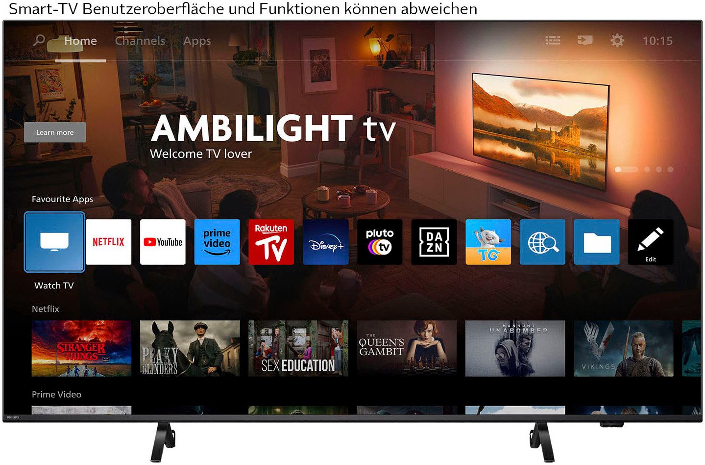 Philips Led-TV, 215 cm / 85", 4K Ultra HD, Smart TV