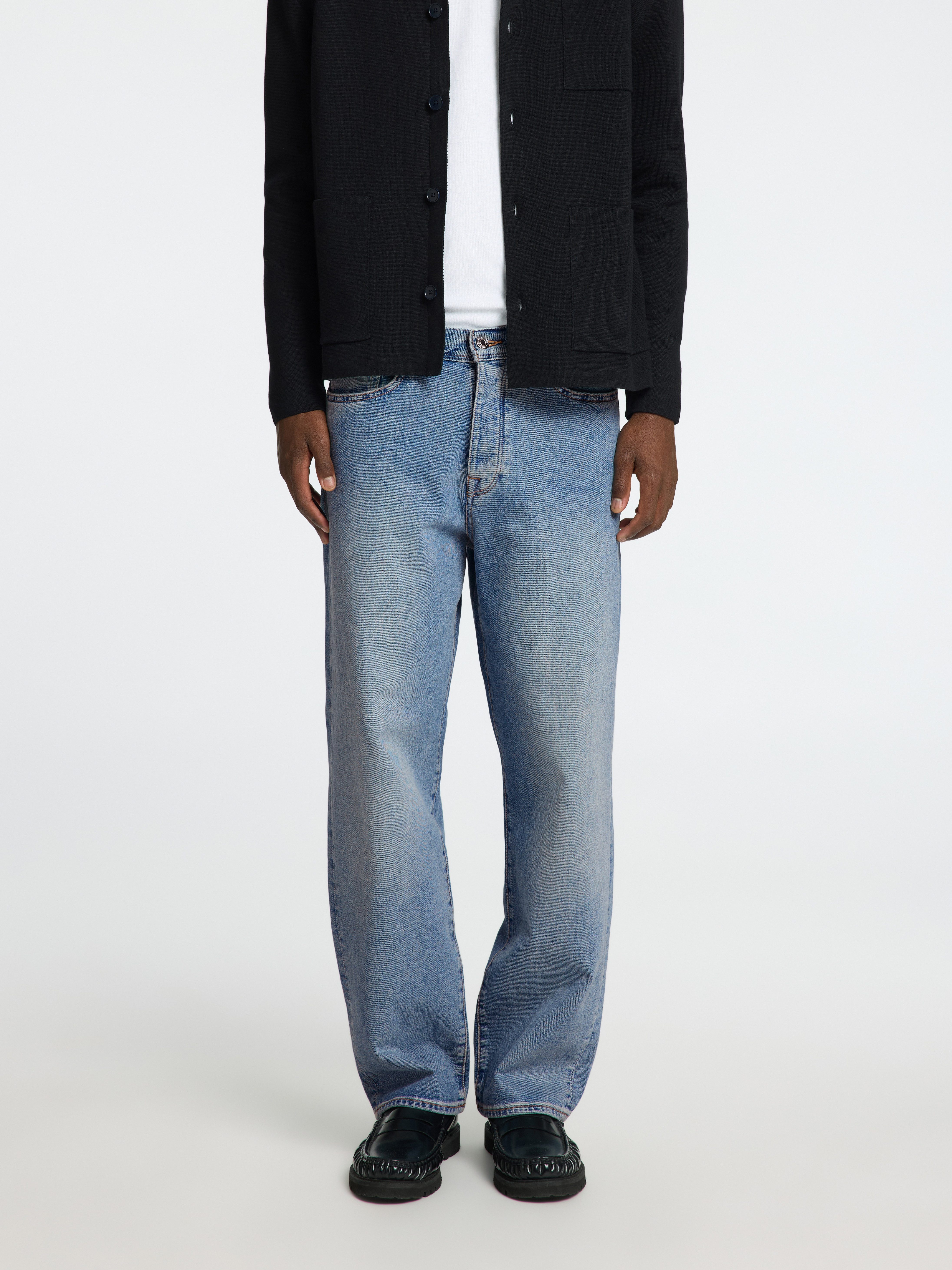 SELECTED HOMME Relax fit jeans SLH220-LOOSE KOBE 3501 L.B WASH JNS NOOS heren jeans maat 33 blauw