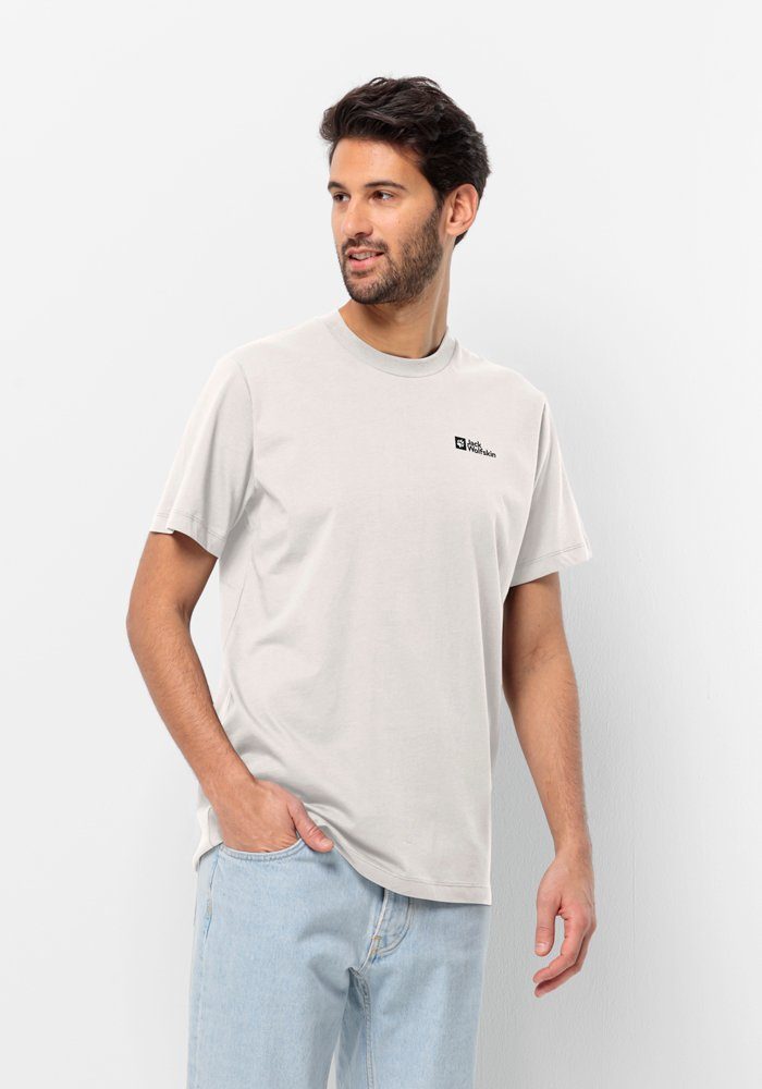 Jack Wolfskin Essential T-Shirt Men Heren T-shirt van biologisch katoen XXL sea shell sea shell