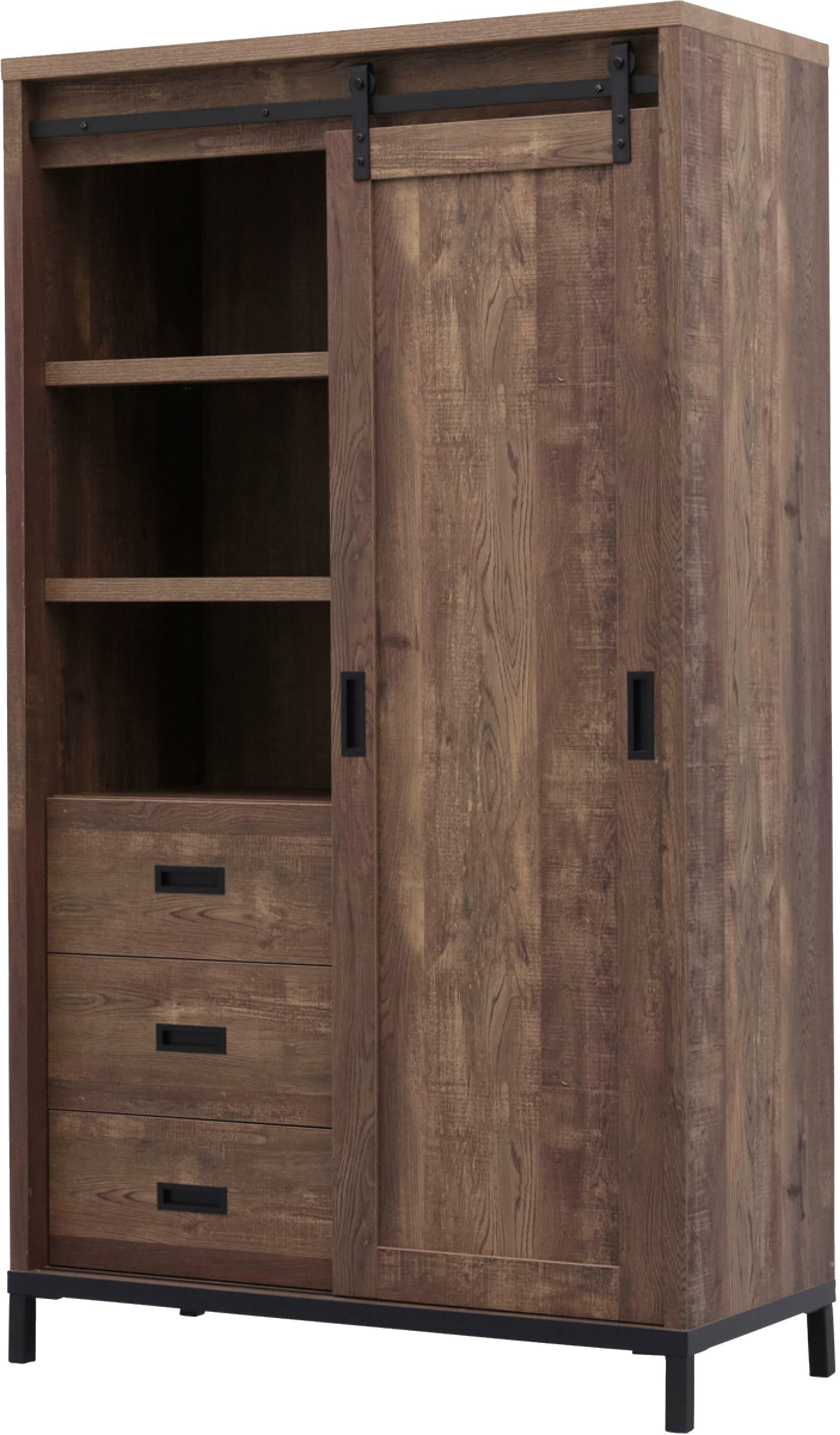 OMG Design Multifunctionele kast Stanley woonkamer kast met schuifdeur, hoogte 170 cm