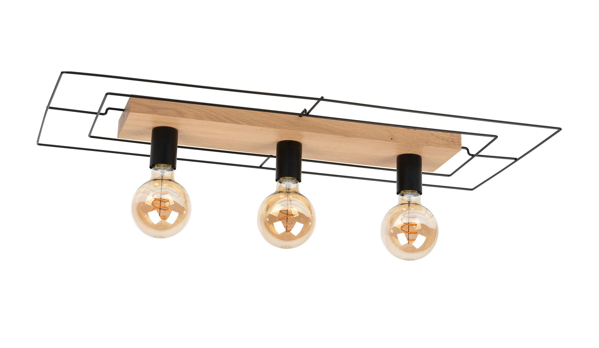 SPOT Light Plafondlamp CHESTER Modern design, van eikenhout en metaal, bijpassende LM E27 / exclusief, duurzaam, Made in Europe
