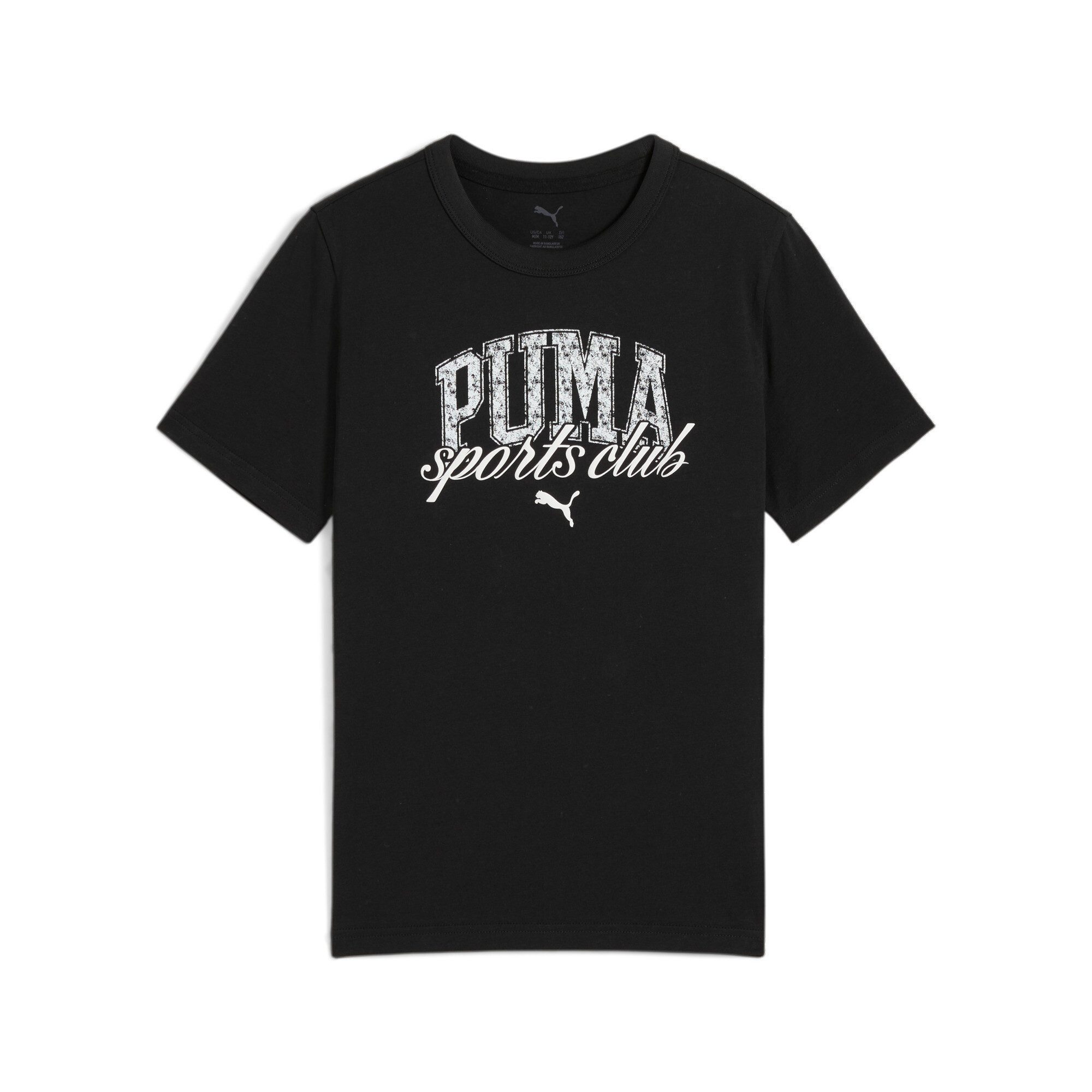 PUMA T-shirt CLASS GRAPHIC TEE B jongens t-shirts maat 128 zwart