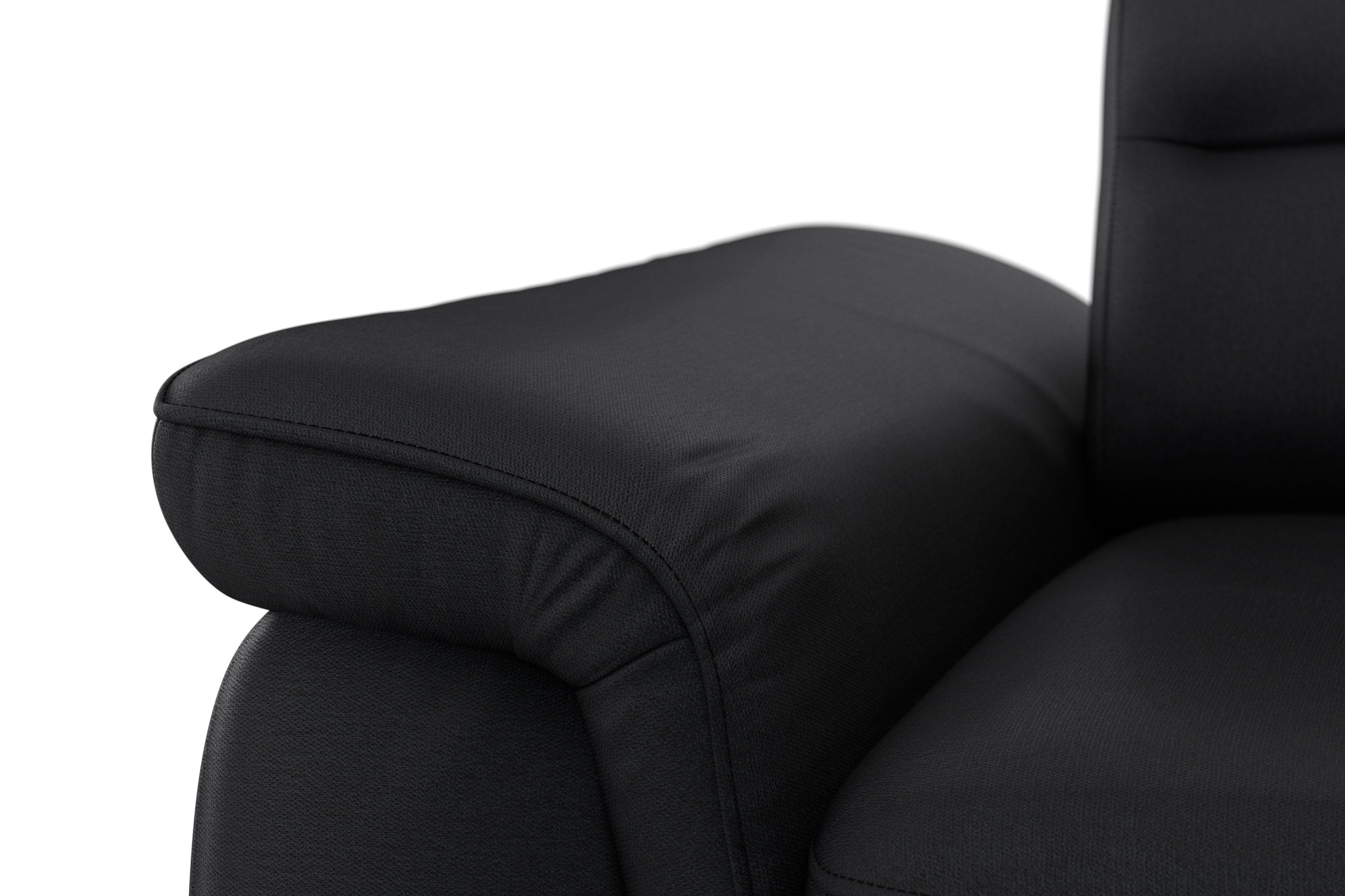 sit&more Hoekbank Sinatra L-vorm met ottomane, optioneel met verstelbare hoofdsteun en armleuning