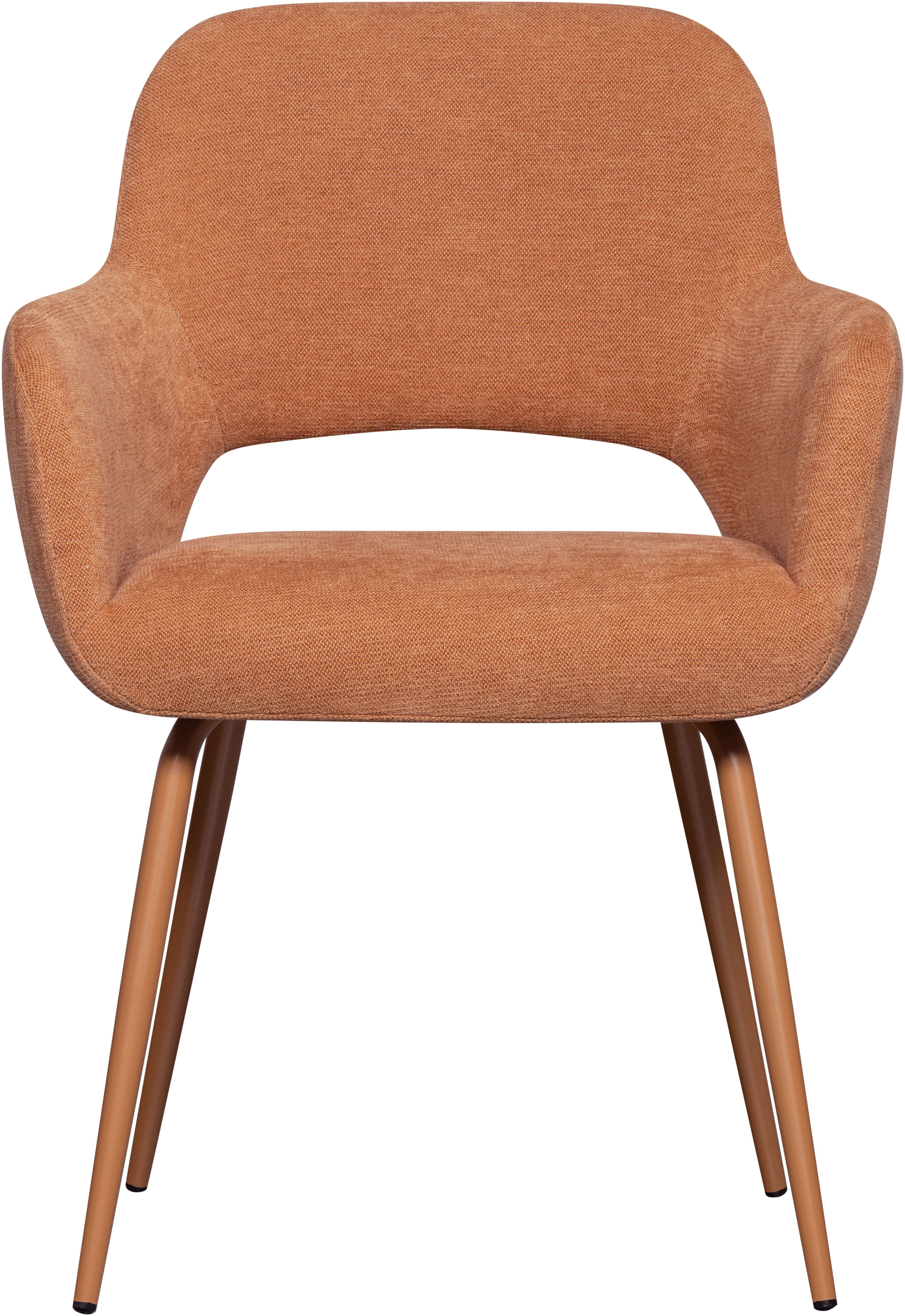 WOOOD Eetkamerstoel Jenny gepolsterd, 4-poots onderstel, h 80 cm x b 58 cm (set, 2 stuks)